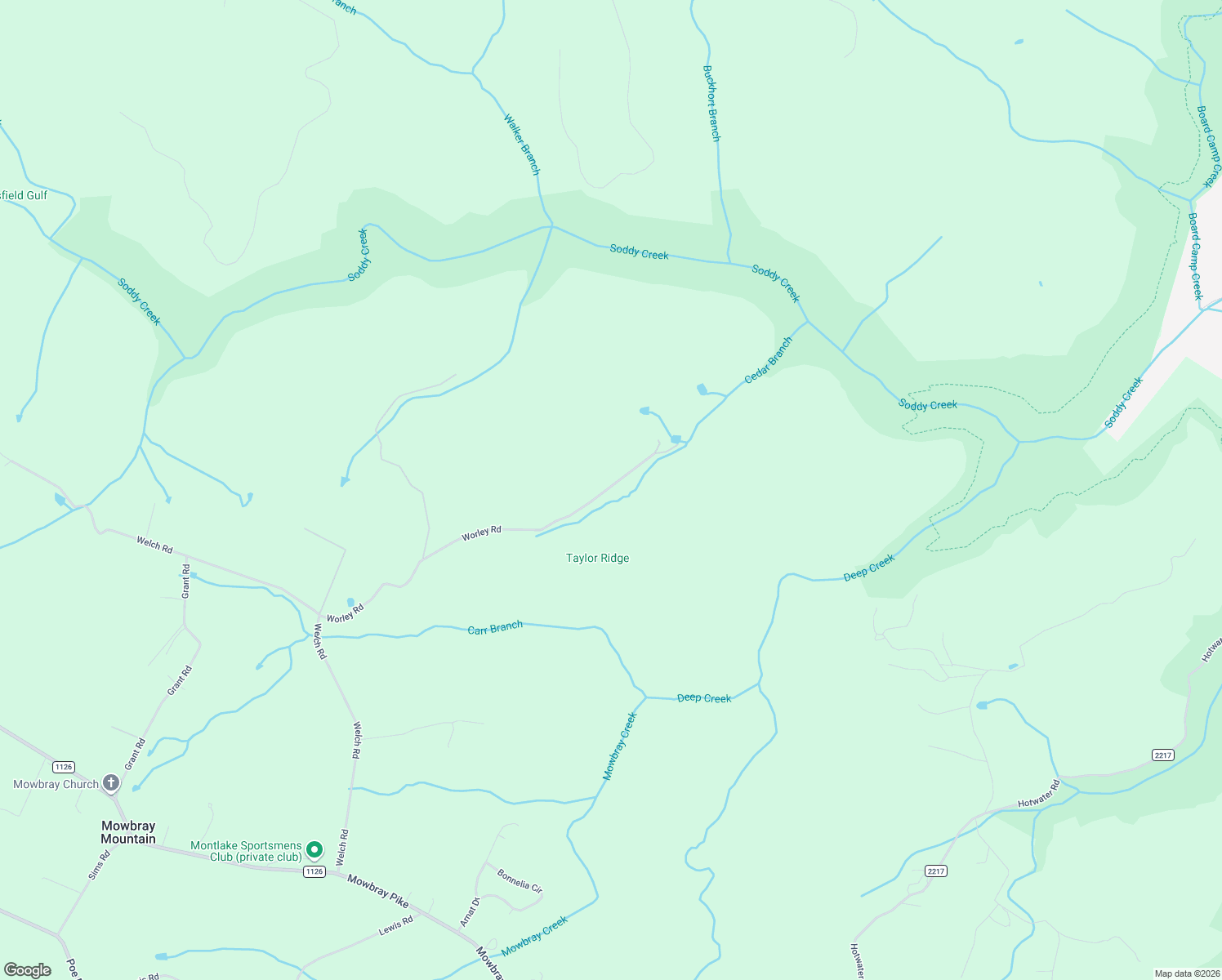 map of restaurants, bars, coffee shops, grocery stores, and more near 11016 Worley Road in Soddy-Daisy