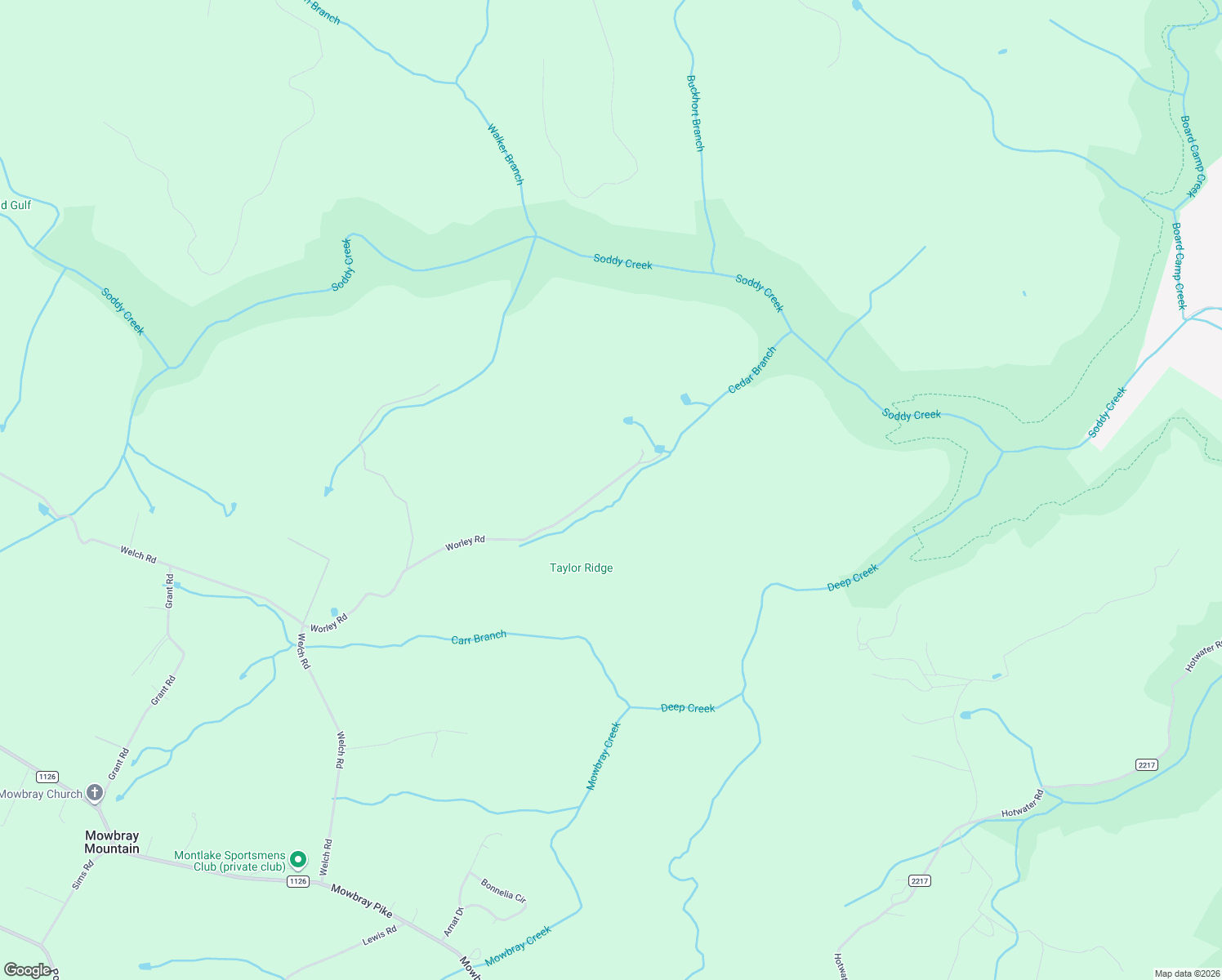 map of restaurants, bars, coffee shops, grocery stores, and more near 11126 Worley Road in Soddy-Daisy