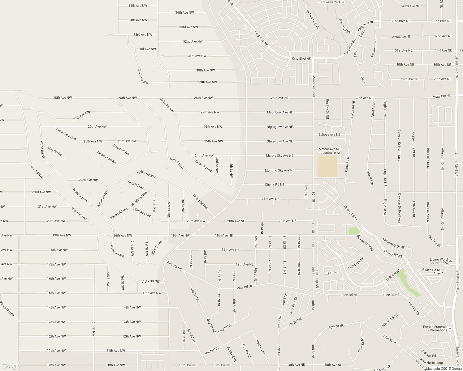 map of restaurants, bars, coffee shops, grocery stores, and more near 4th Street Northwest in Rio Rancho