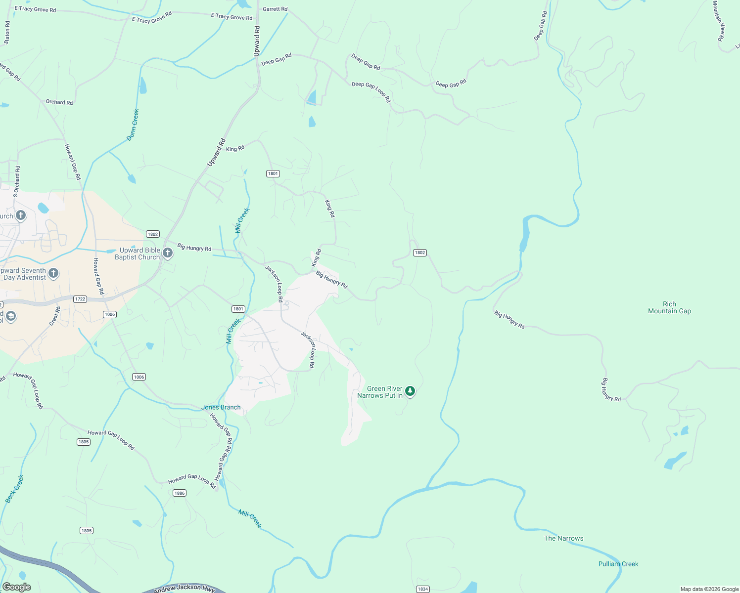 map of restaurants, bars, coffee shops, grocery stores, and more near 29 Terrapin Trail in Flat Rock