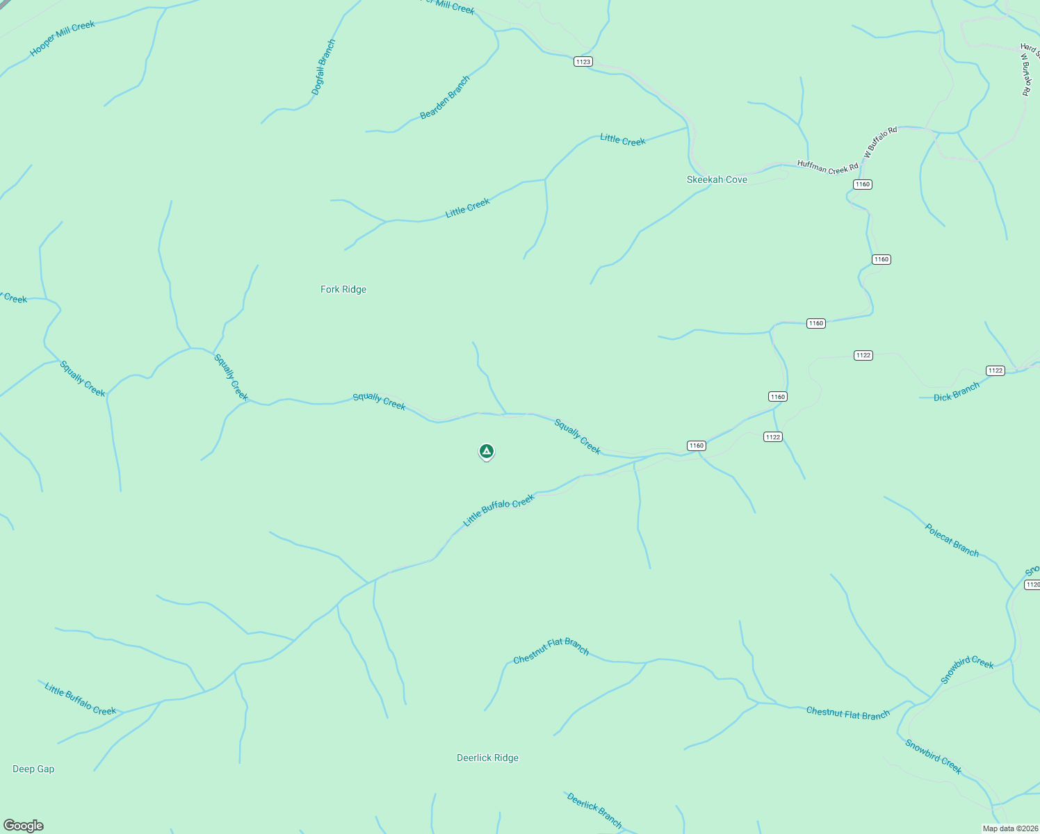 map of restaurants, bars, coffee shops, grocery stores, and more near Squally in Graham County