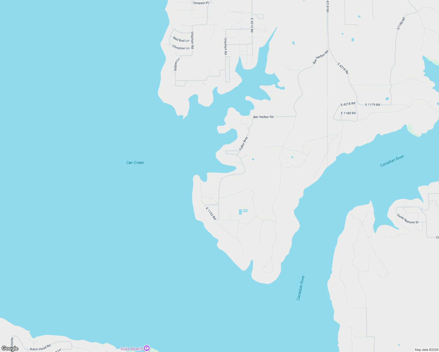 map of restaurants, bars, coffee shops, grocery stores, and more near 5170 RR 4 in Eufaula