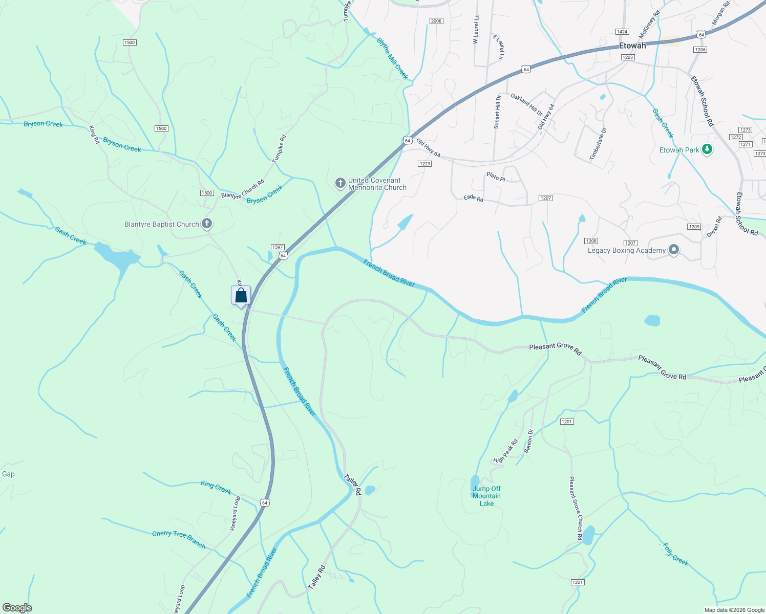 map of restaurants, bars, coffee shops, grocery stores, and more near 2135 Pleasant Grove Road in Hendersonville