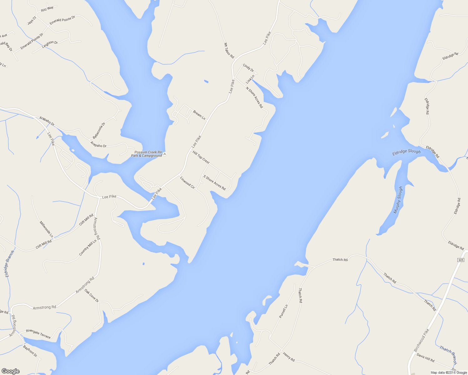 map of restaurants, bars, coffee shops, grocery stores, and more near 2160 South Shore Acres Road in Soddy-Daisy