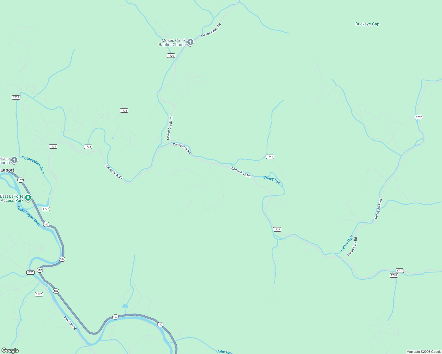 map of restaurants, bars, coffee shops, grocery stores, and more near 132 Peachtree Road in Cullowhee