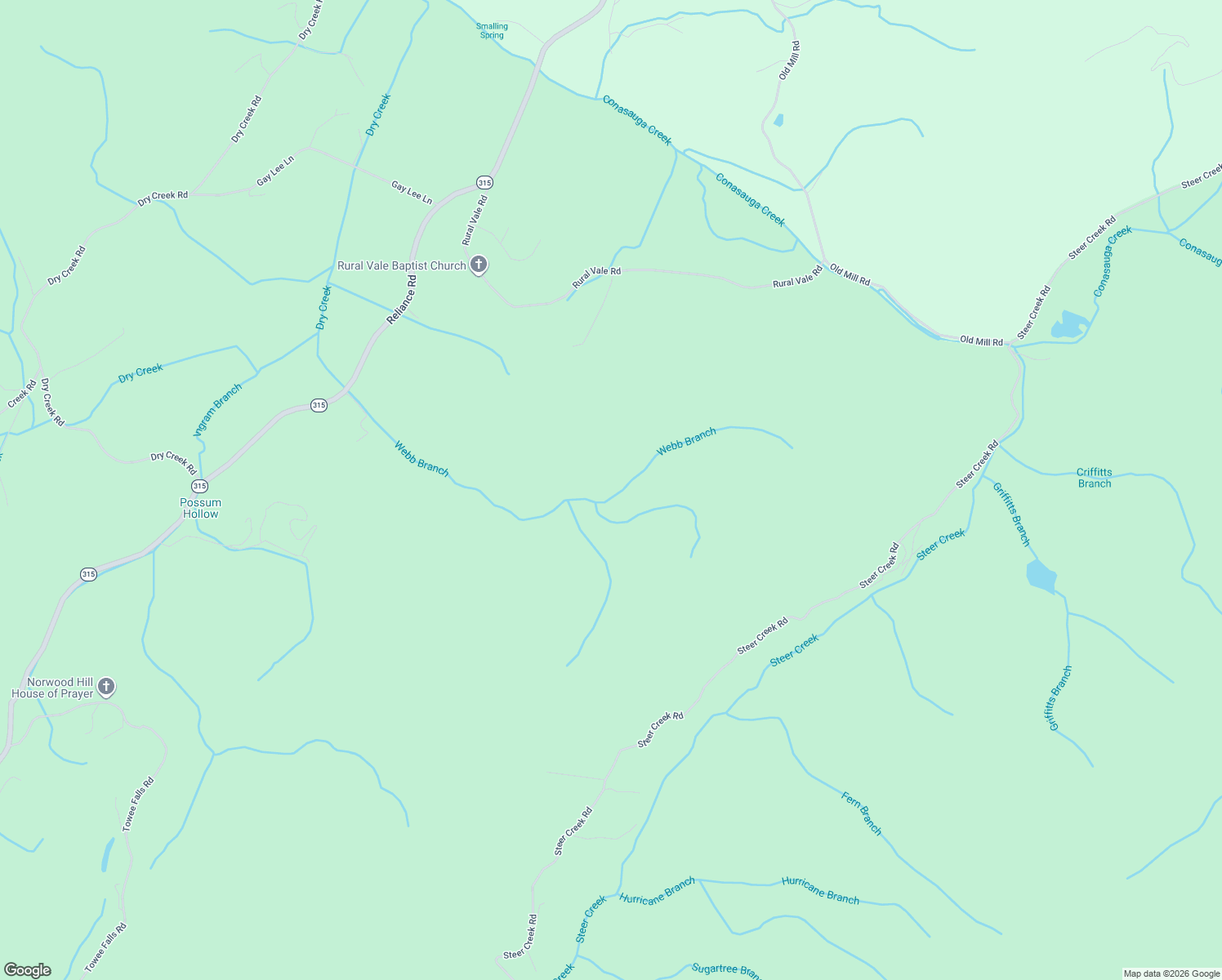 map of restaurants, bars, coffee shops, grocery stores, and more near 310 Rural Vale Road in Tellico Plains