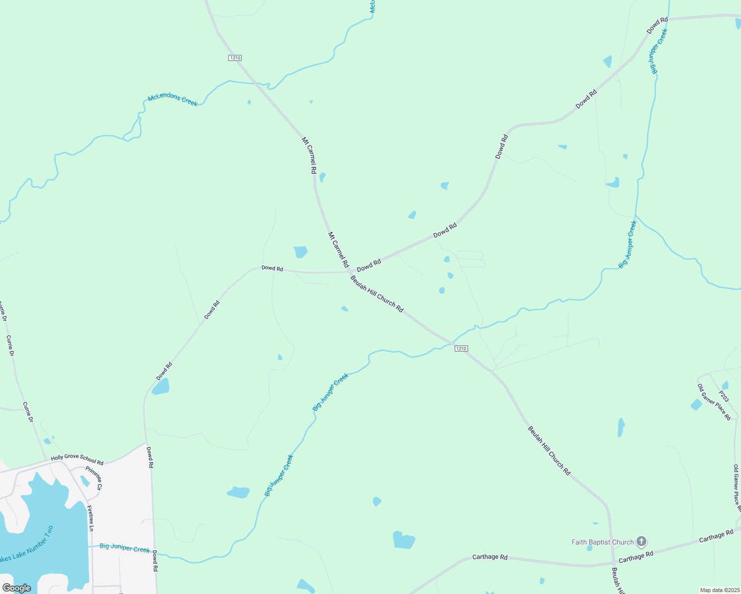 map of restaurants, bars, coffee shops, grocery stores, and more near 4980 Dowd Road in Moore County