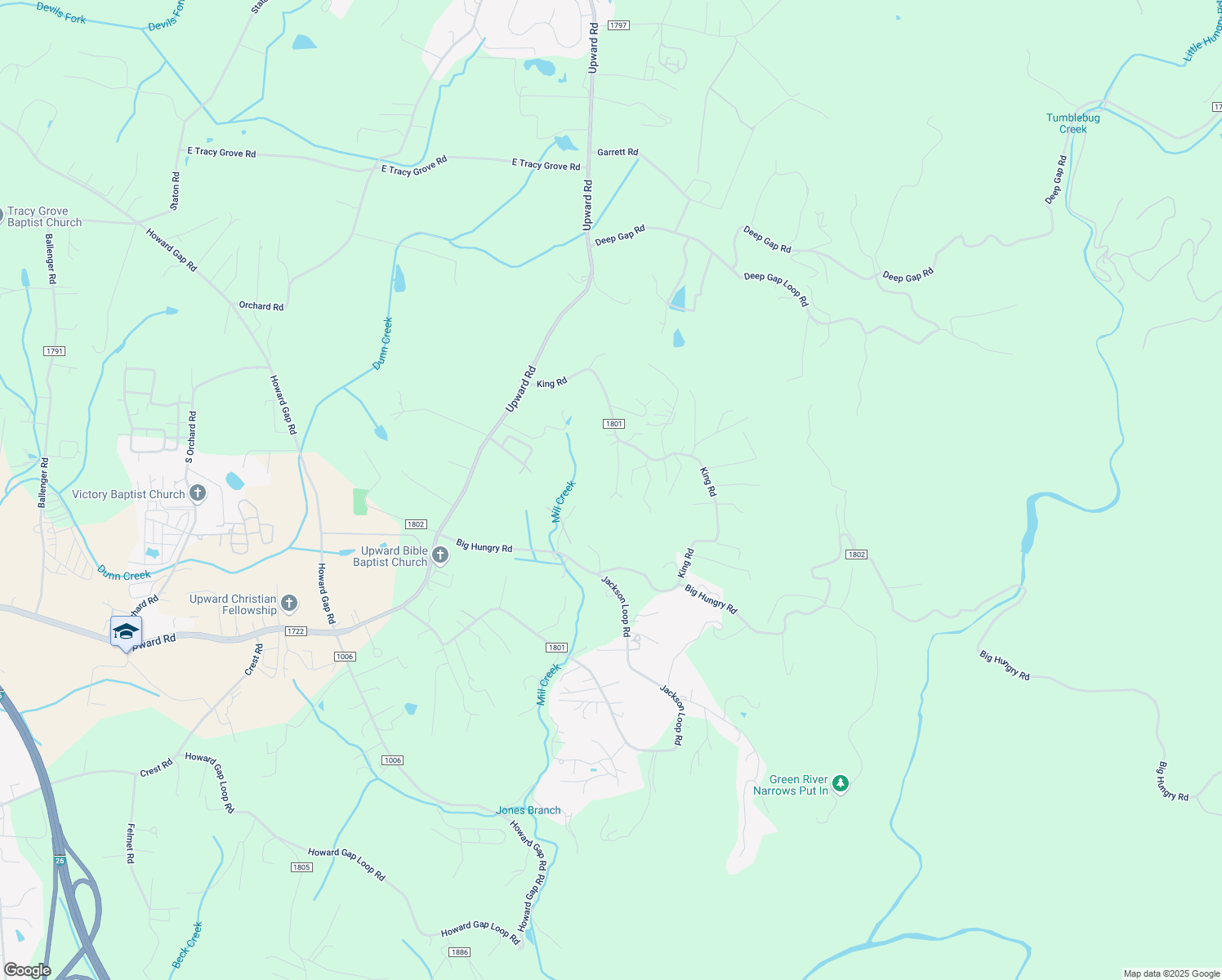 map of restaurants, bars, coffee shops, grocery stores, and more near 178 Albert Drive in Flat Rock