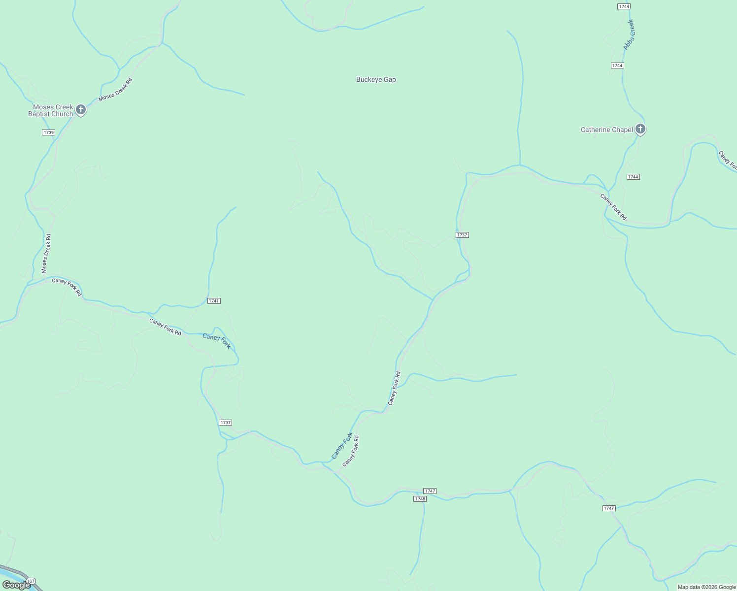 map of restaurants, bars, coffee shops, grocery stores, and more near 222 Catnip Road in Cullowhee