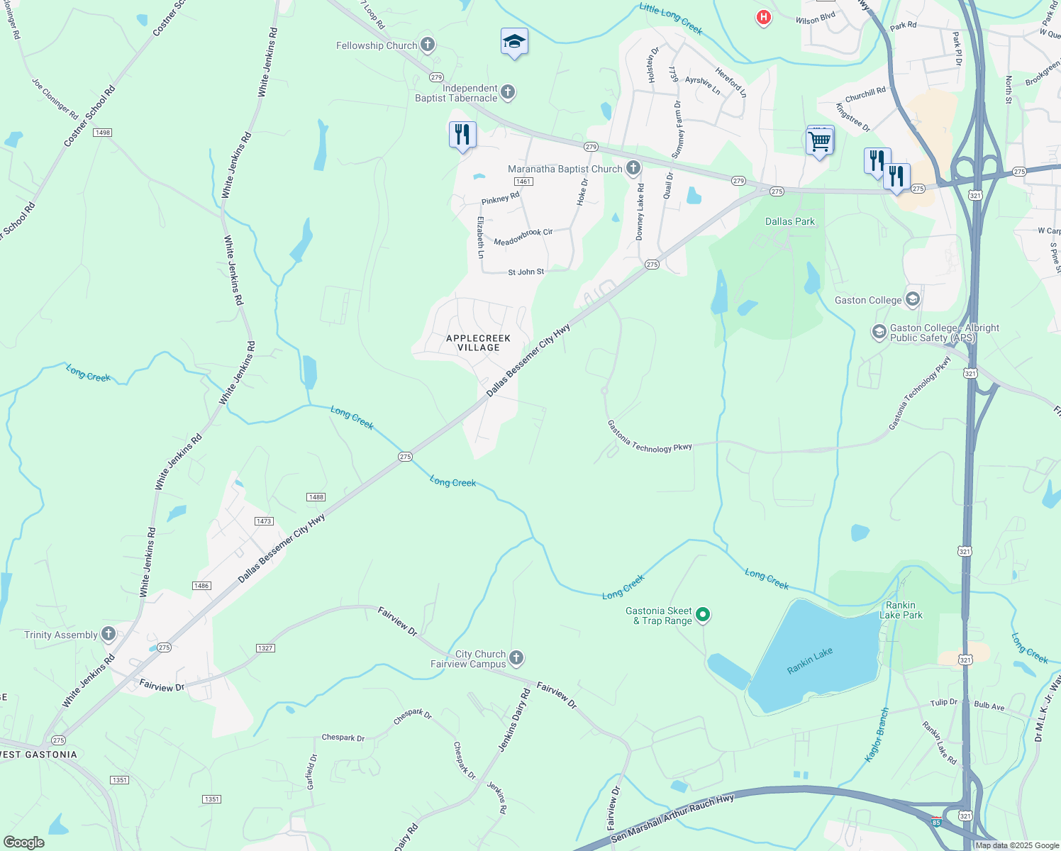 map of restaurants, bars, coffee shops, grocery stores, and more near 817 Knowles Dr in Dallas