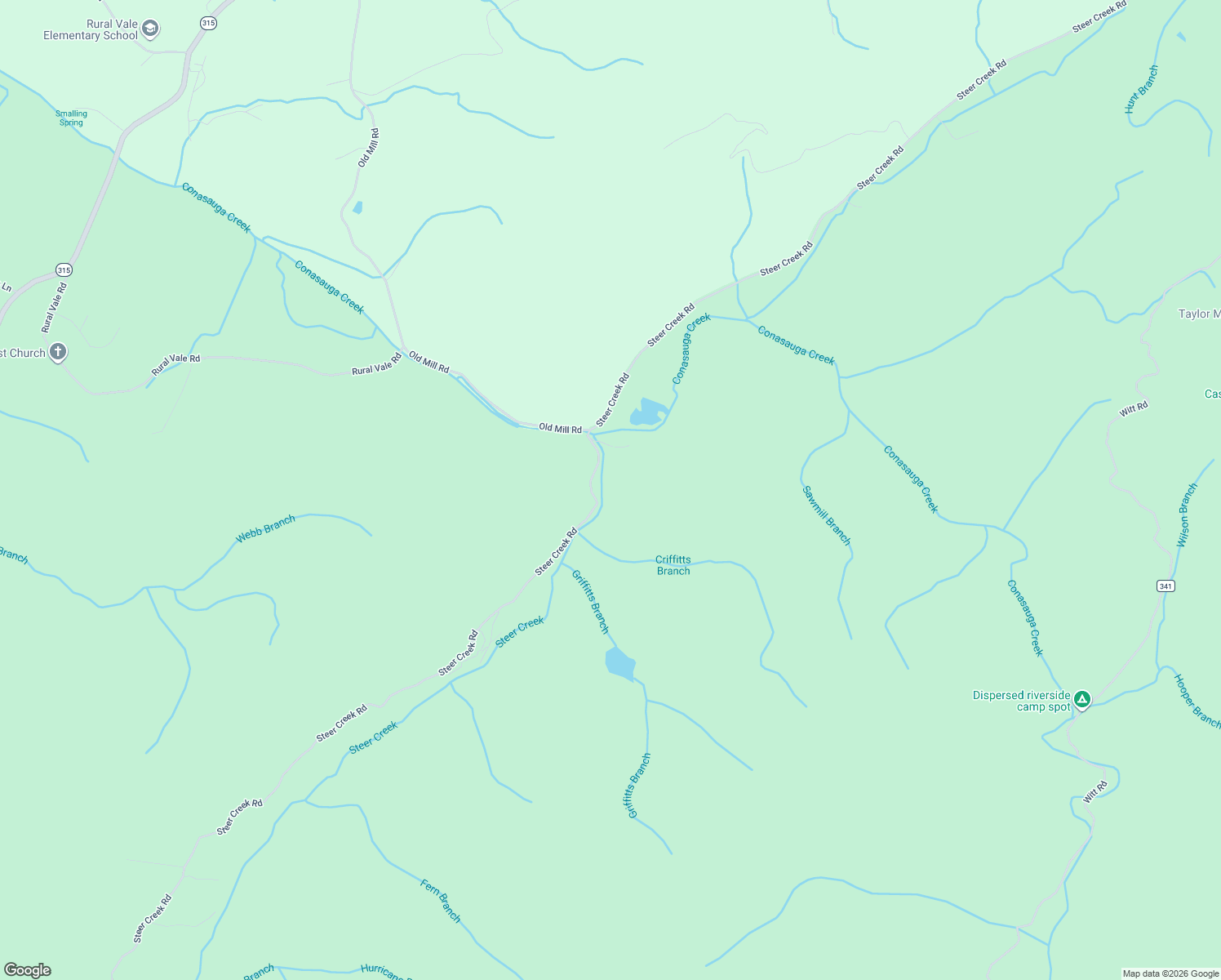 map of restaurants, bars, coffee shops, grocery stores, and more near 811 Steer Creek Road in Tellico Plains