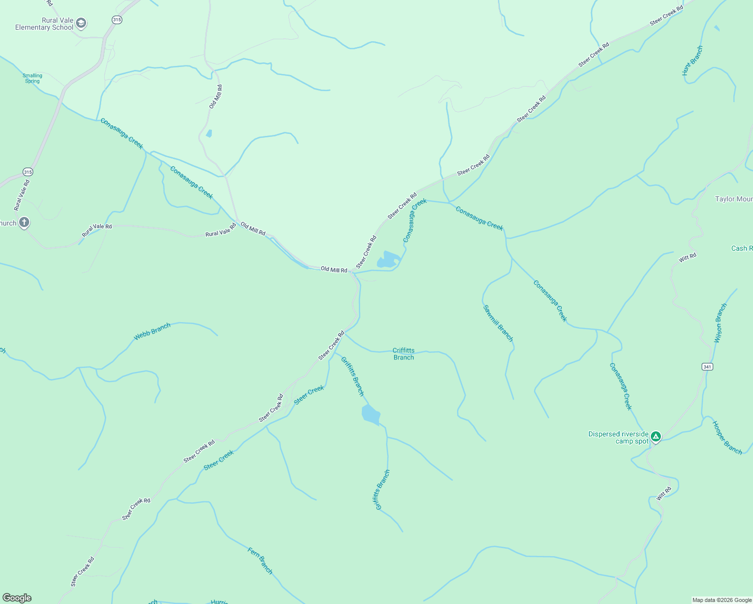 map of restaurants, bars, coffee shops, grocery stores, and more near 811 Steer Creek Road in Tellico Plains