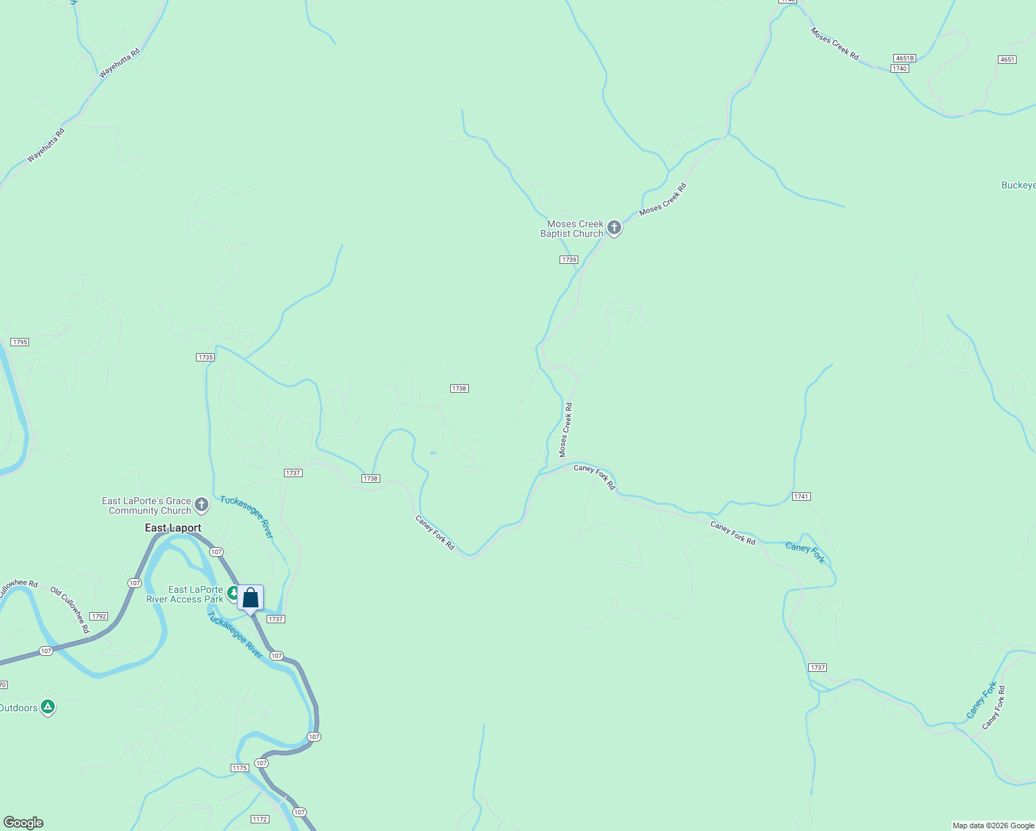 map of restaurants, bars, coffee shops, grocery stores, and more near 395 Moses Creek Rd in Cullowhee