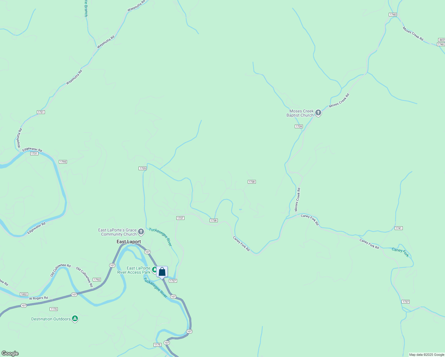 map of restaurants, bars, coffee shops, grocery stores, and more near 116 Precious Moments Drive in Cullowhee