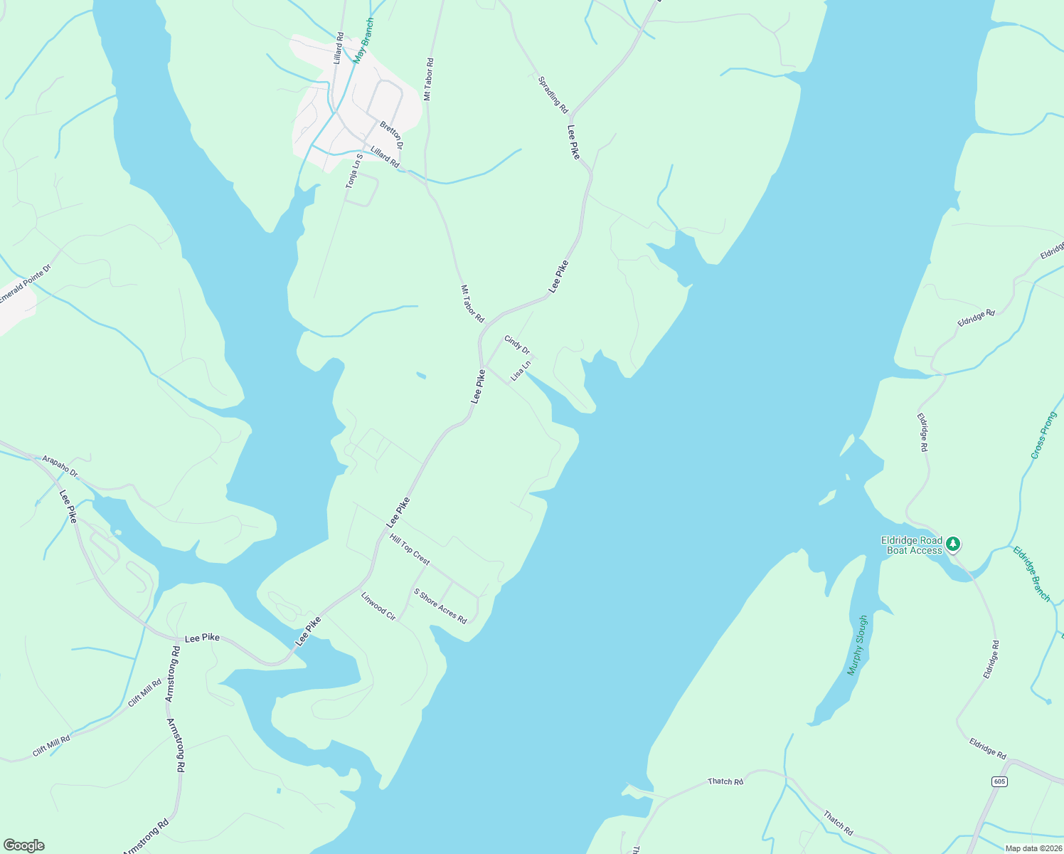 map of restaurants, bars, coffee shops, grocery stores, and more near 2325 N Shore Acres Rd in Soddy-Daisy
