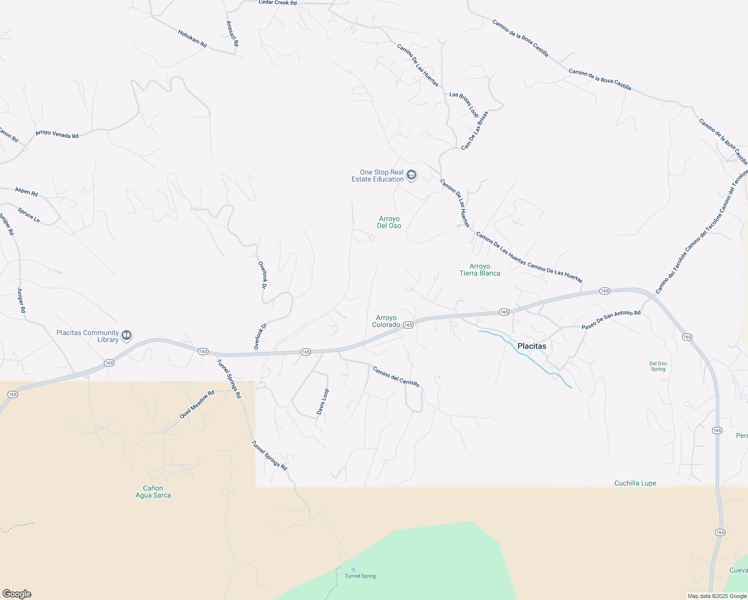 map of restaurants, bars, coffee shops, grocery stores, and more near 20 Camino Del Torreon in Placitas