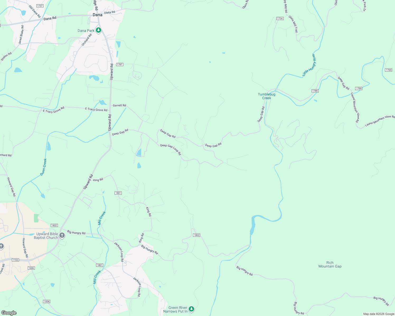 map of restaurants, bars, coffee shops, grocery stores, and more near 599 Deep Gap Loop Road in Flat Rock