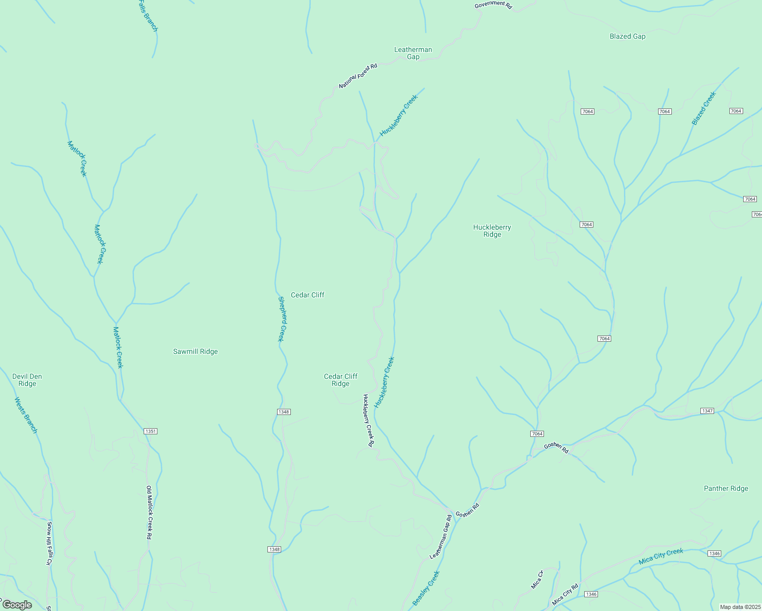 map of restaurants, bars, coffee shops, grocery stores, and more near Huckleberry Creek Road in Franklin