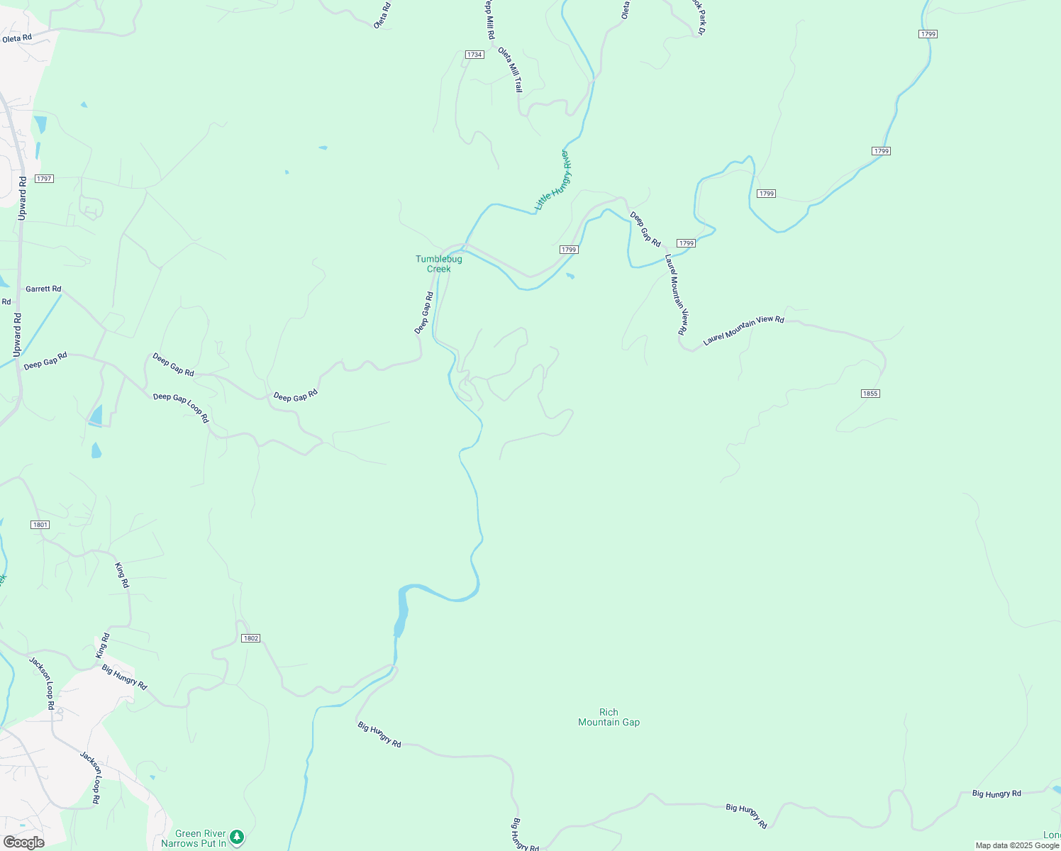 map of restaurants, bars, coffee shops, grocery stores, and more near 772 Rich Mountain Road in Flat Rock