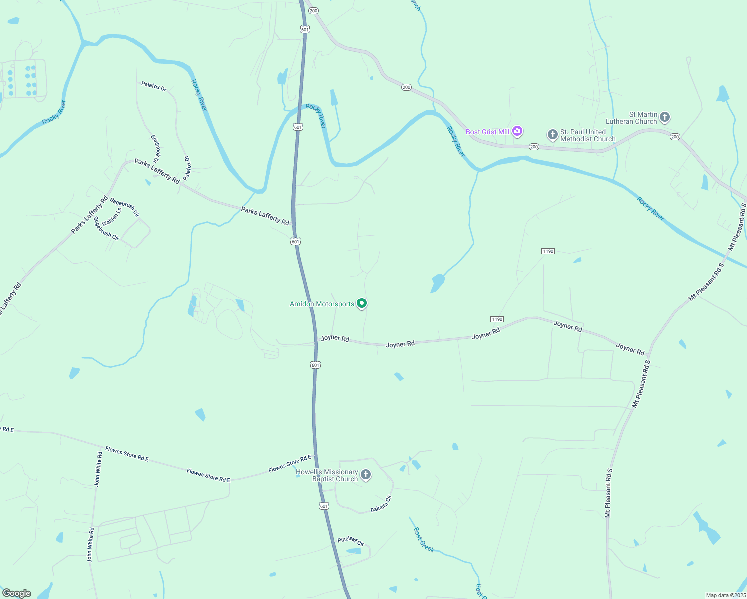 map of restaurants, bars, coffee shops, grocery stores, and more near 7640 Maple Bluff Ln in Concord