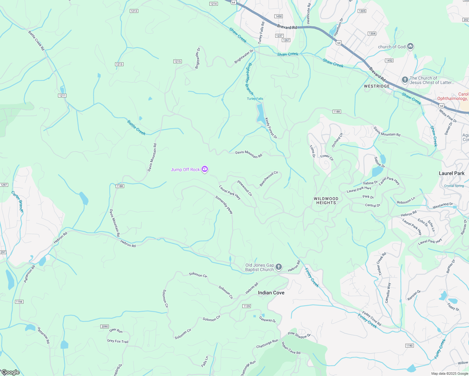 map of restaurants, bars, coffee shops, grocery stores, and more near 1203 Fleetwood Plaza in Laurel Park