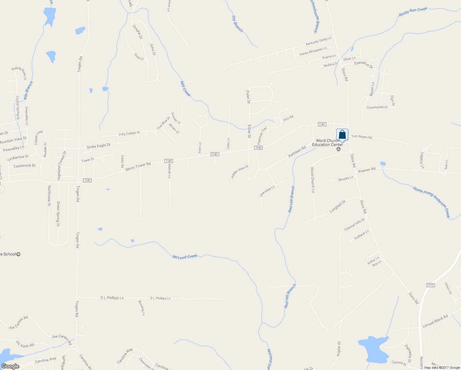 map of restaurants, bars, coffee shops, grocery stores, and more near 375 Hidden View Drive in Lillington