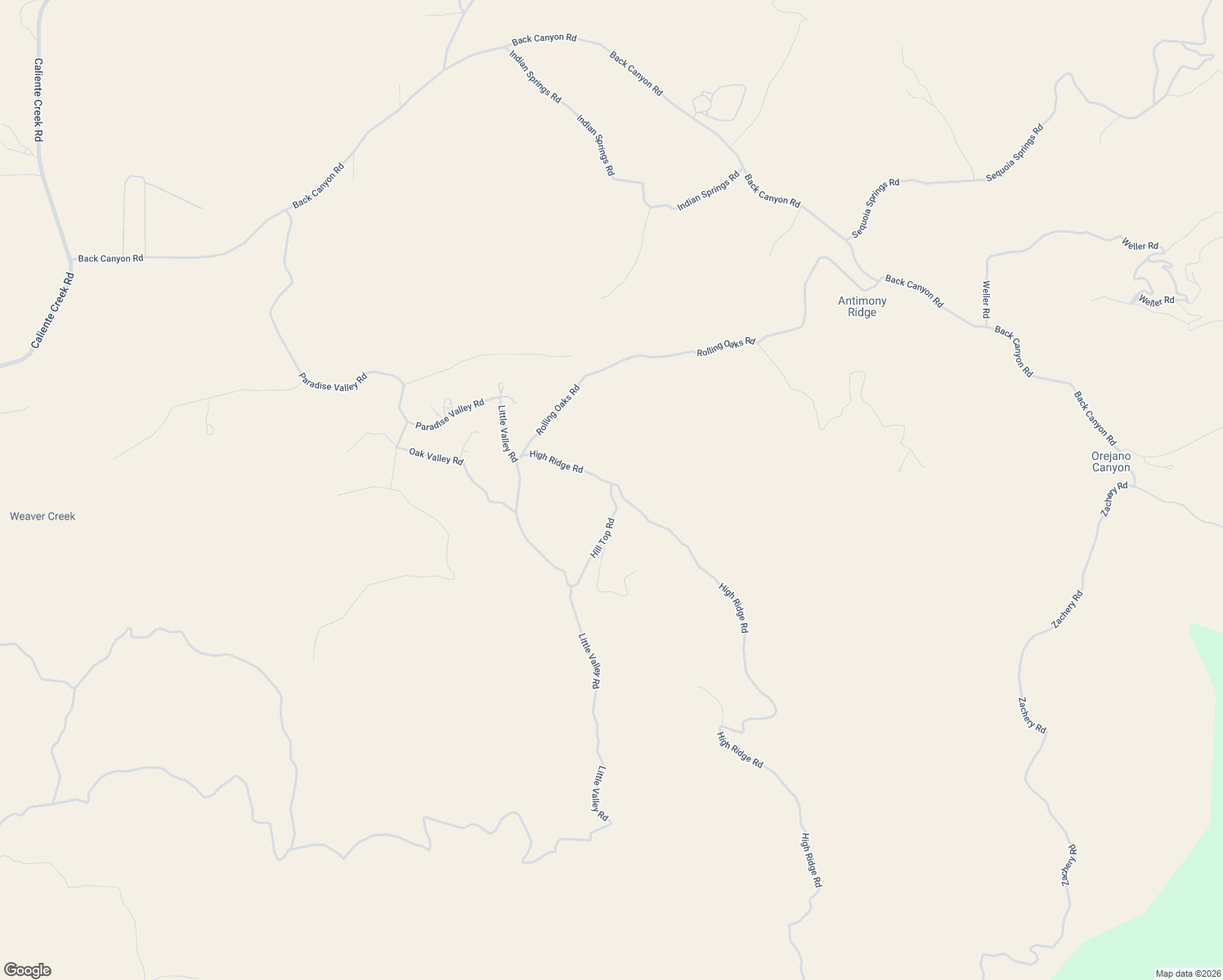 map of restaurants, bars, coffee shops, grocery stores, and more near 33102 Hill Top Road in Kern County