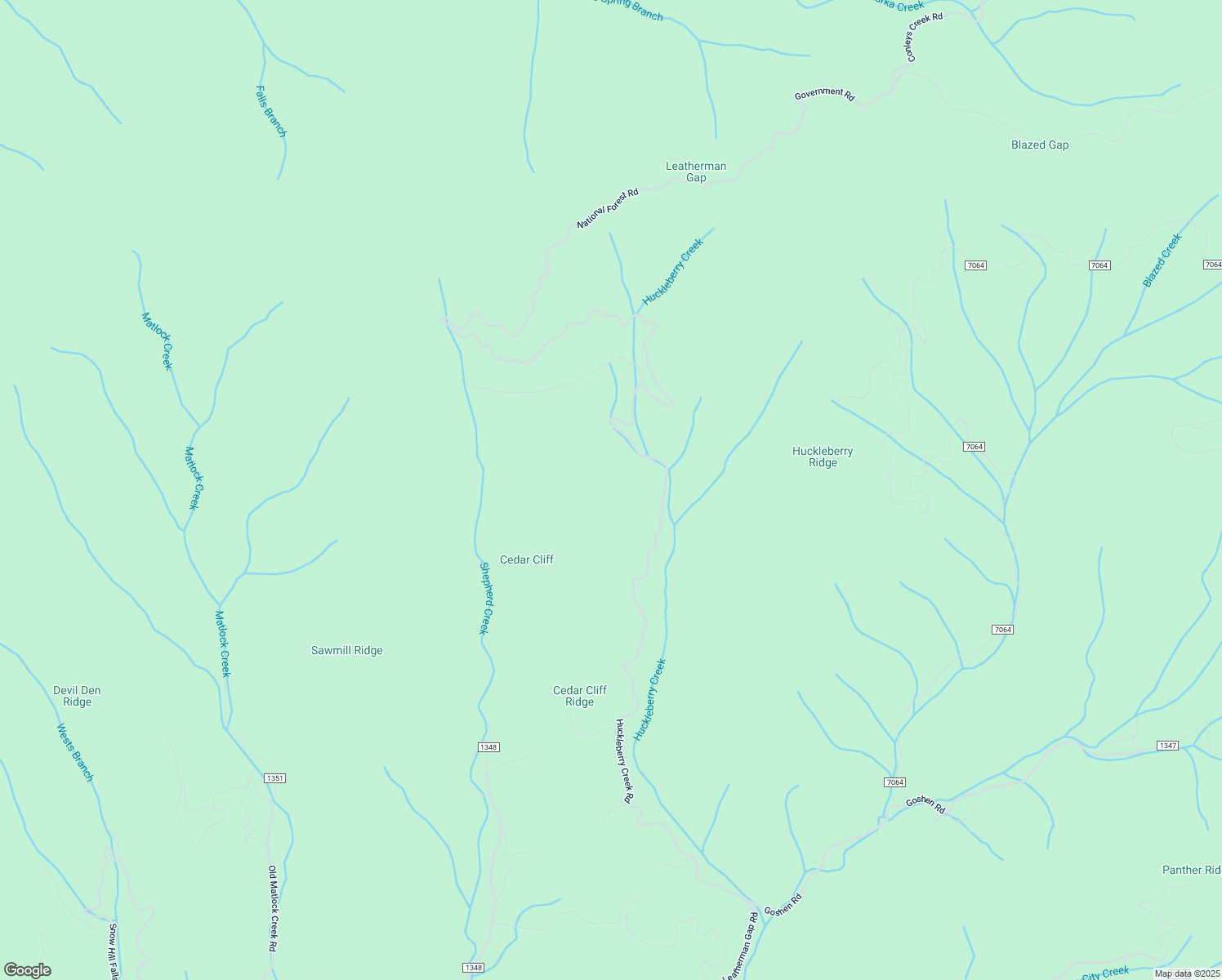 map of restaurants, bars, coffee shops, grocery stores, and more near Huckleberry Creek Road in Franklin