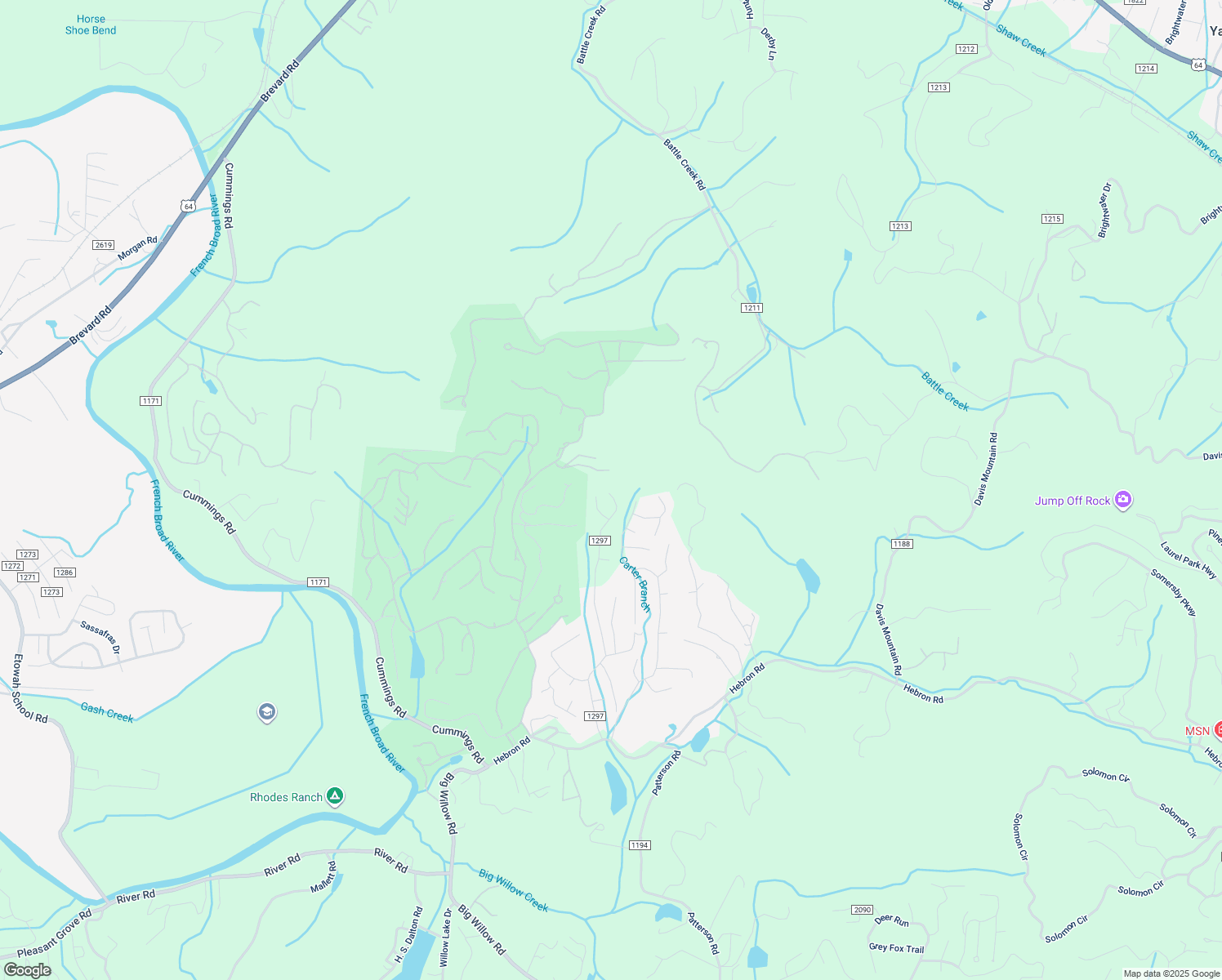 map of restaurants, bars, coffee shops, grocery stores, and more near 200 Fox Ridge Drive in Hendersonville