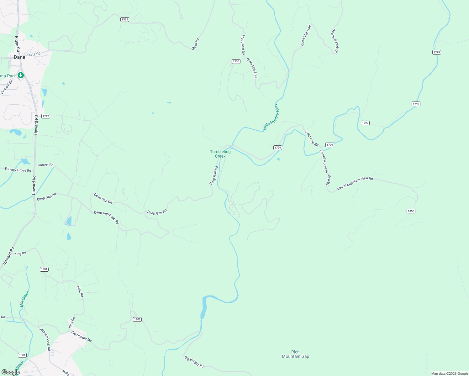 map of restaurants, bars, coffee shops, grocery stores, and more near 109 Tumblebug Trail Road in Flat Rock