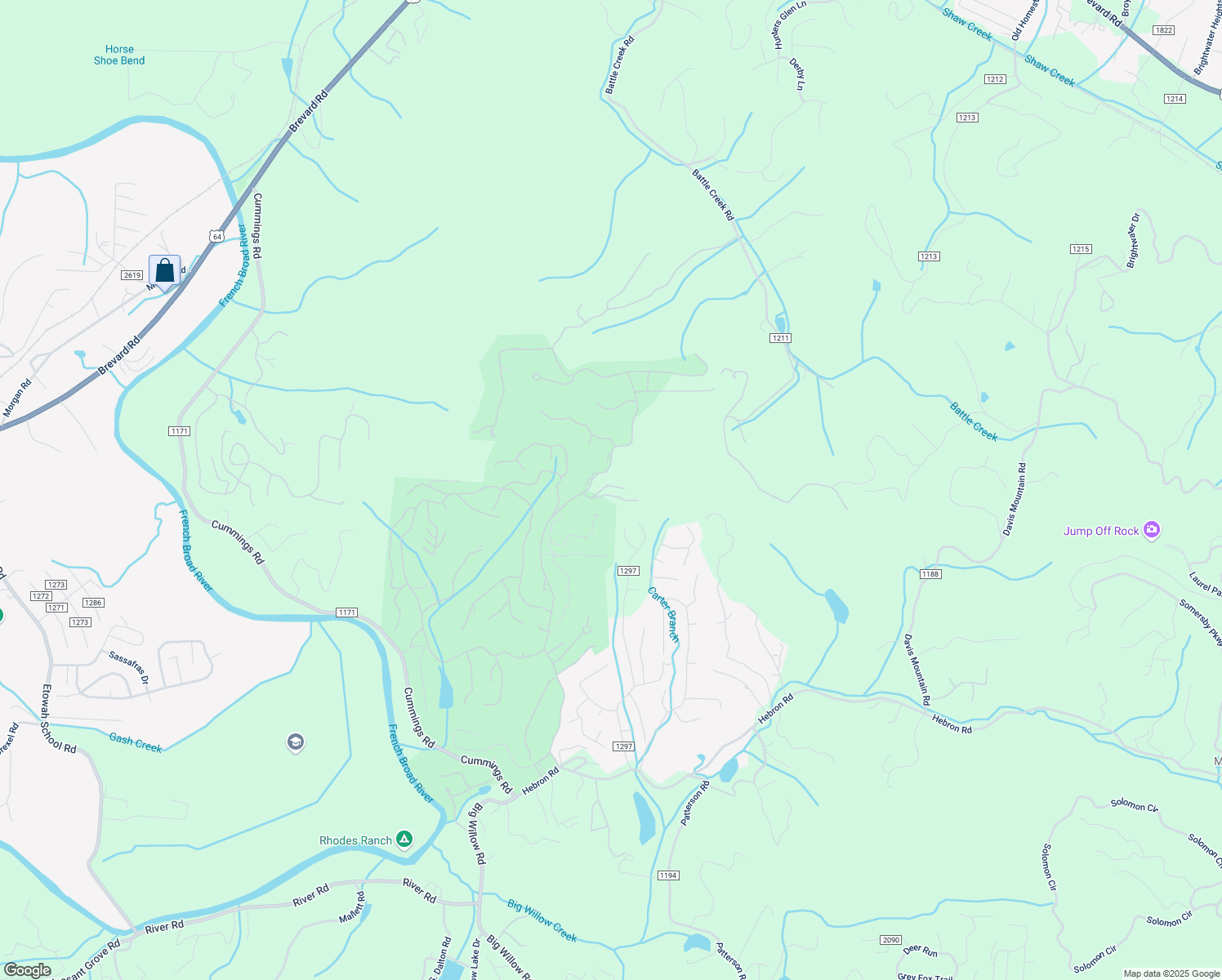 map of restaurants, bars, coffee shops, grocery stores, and more near 3544 Cummings Cove Parkway in Hendersonville