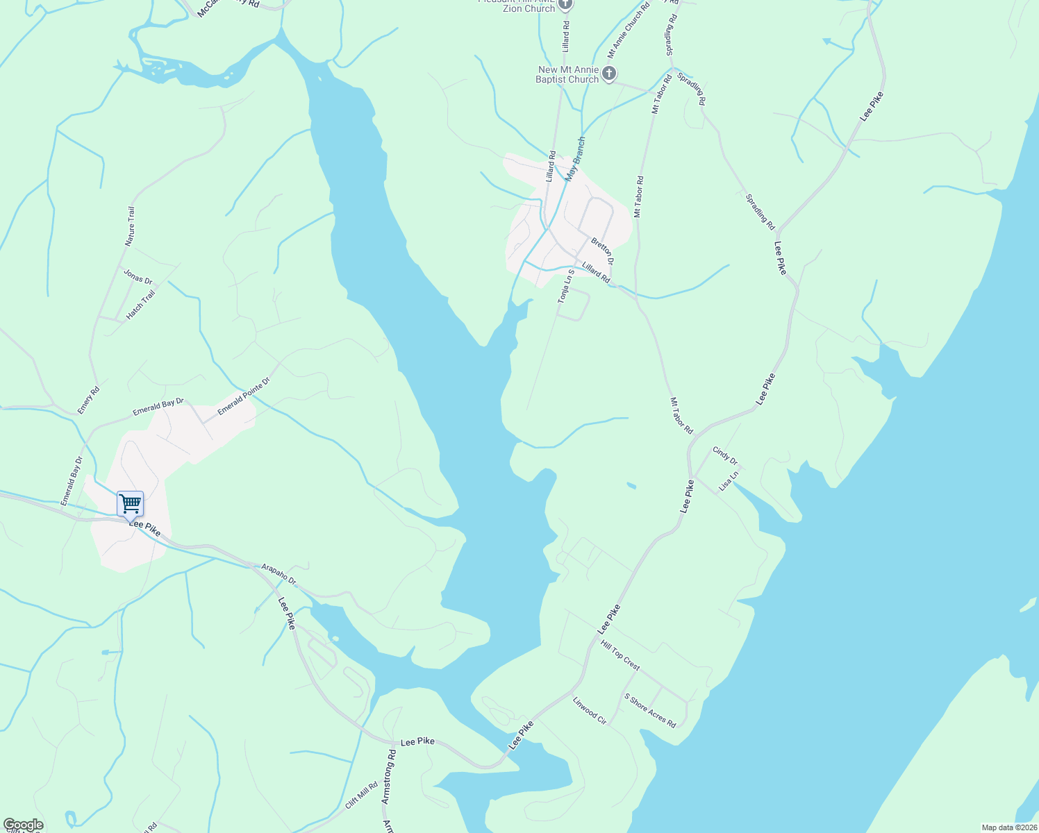 map of restaurants, bars, coffee shops, grocery stores, and more near 13651 Tonja Lane South in Soddy-Daisy