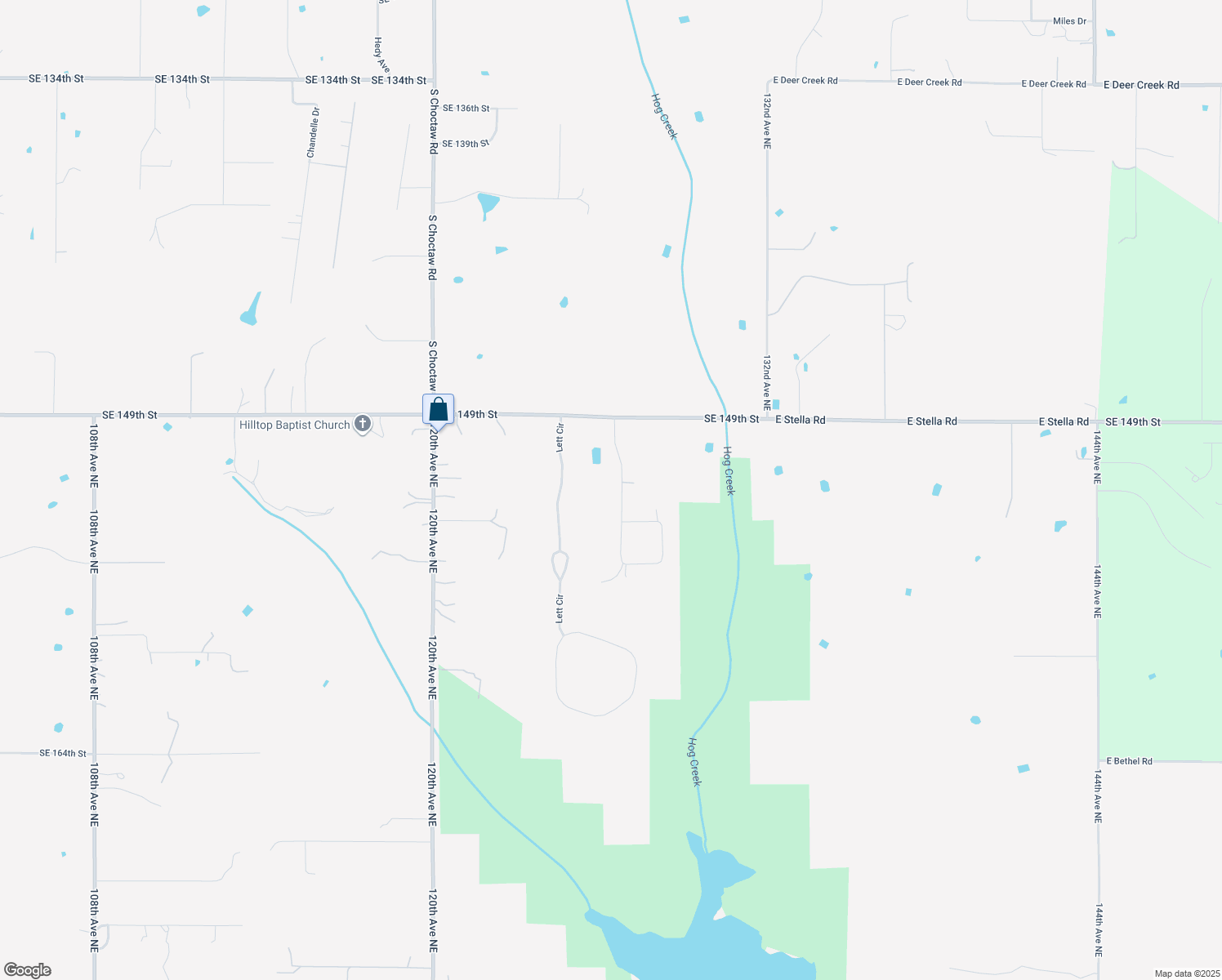 map of restaurants, bars, coffee shops, grocery stores, and more near 8108 Buckwood Road in Norman