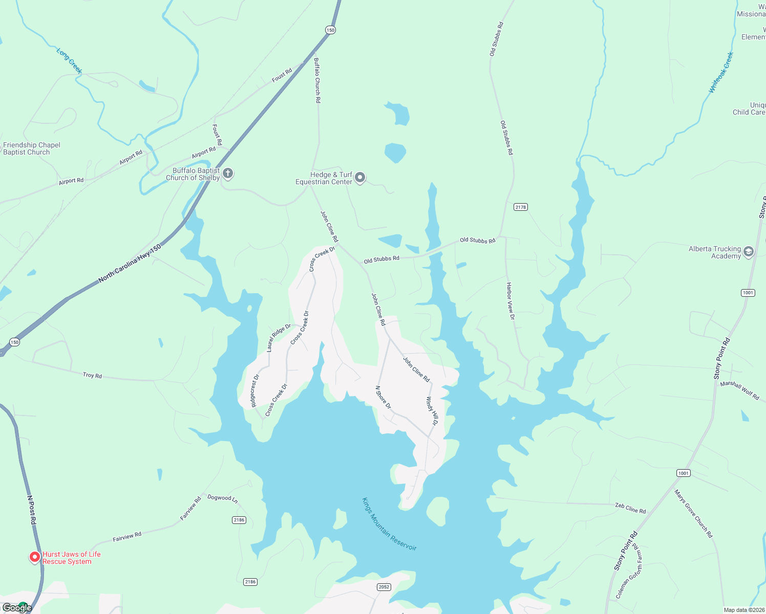 map of restaurants, bars, coffee shops, grocery stores, and more near 245 John Cline Road in Cherryville