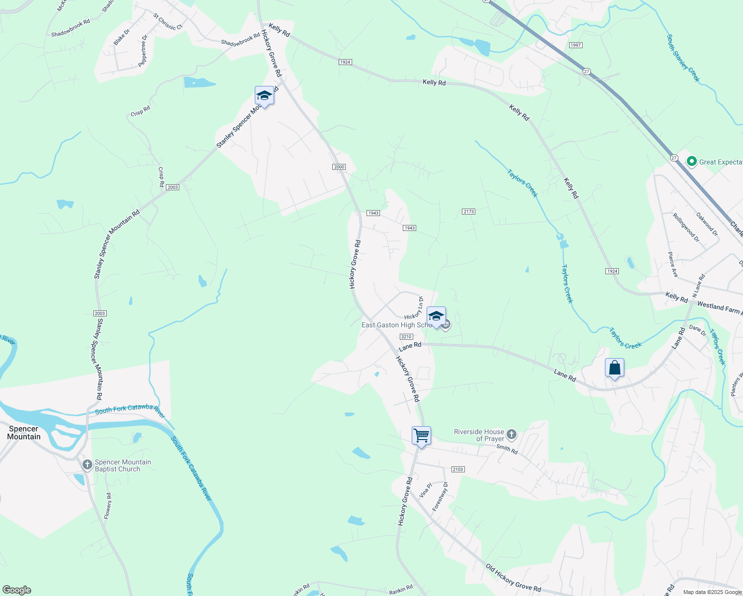 map of restaurants, bars, coffee shops, grocery stores, and more near 105 Elizabeth Court in Mount Holly
