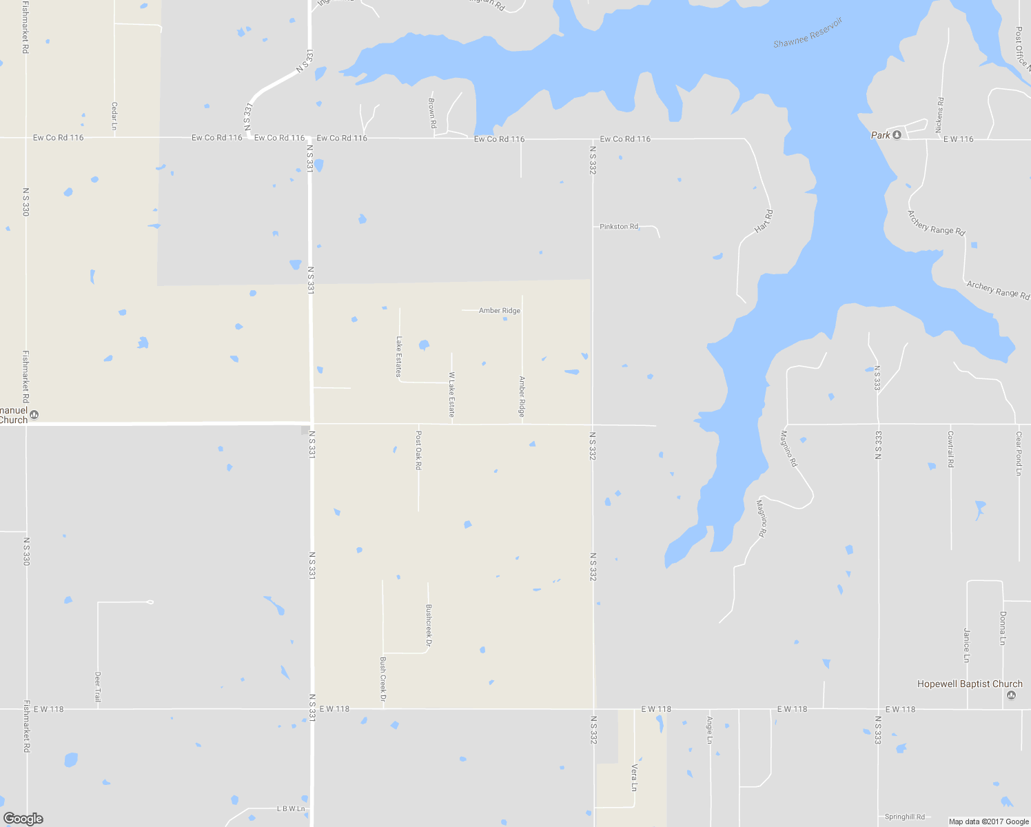 map of restaurants, bars, coffee shops, grocery stores, and more near 102 Amber Ridge in Shawnee
