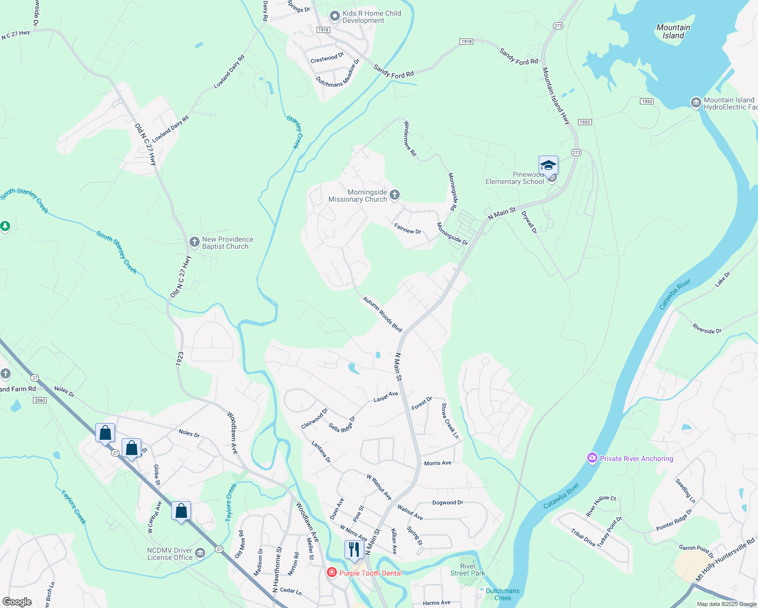 map of restaurants, bars, coffee shops, grocery stores, and more near 144 Autumn Woods Boulevard in Mount Holly
