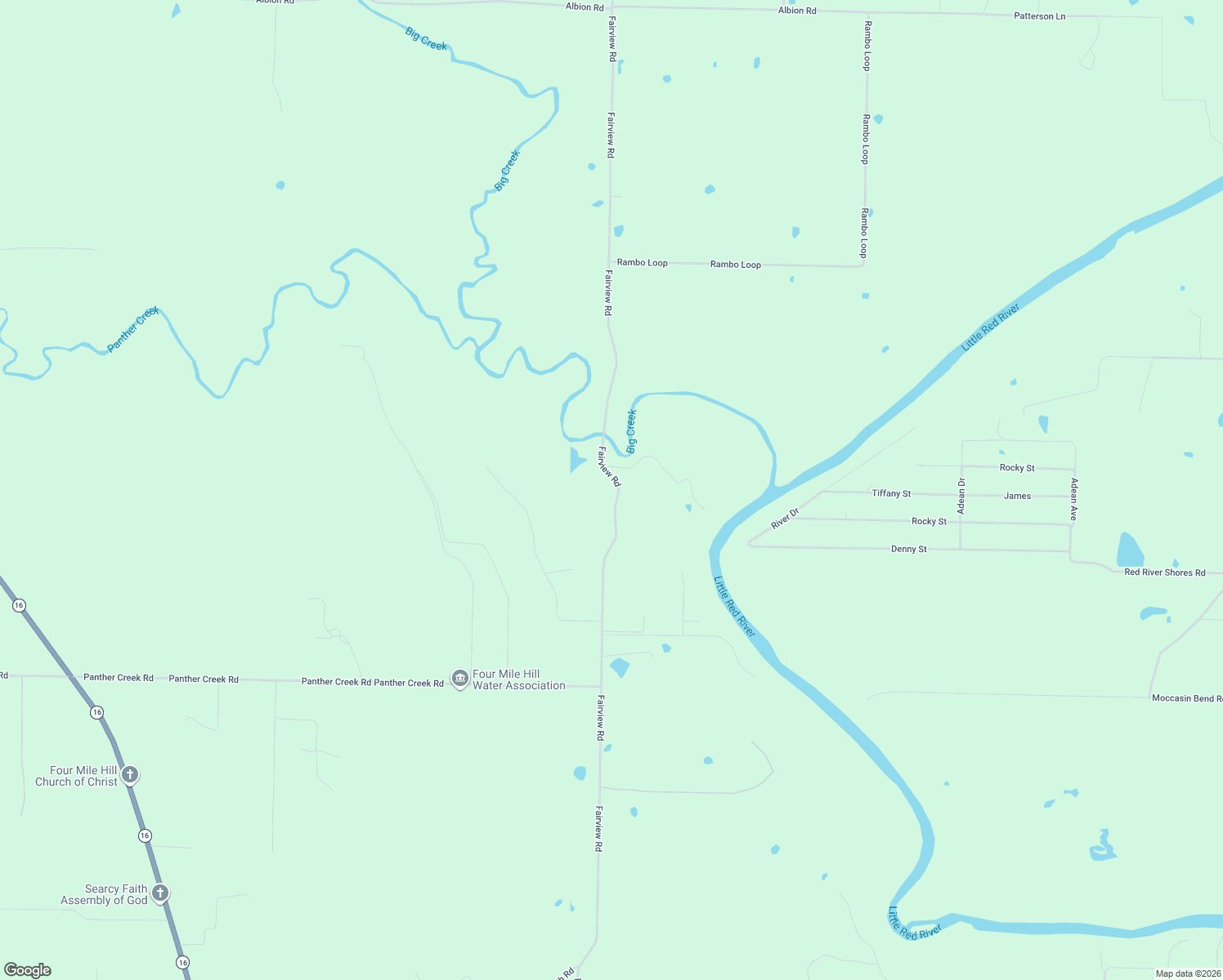 map of restaurants, bars, coffee shops, grocery stores, and more near 701-779 Fairview Road in Searcy