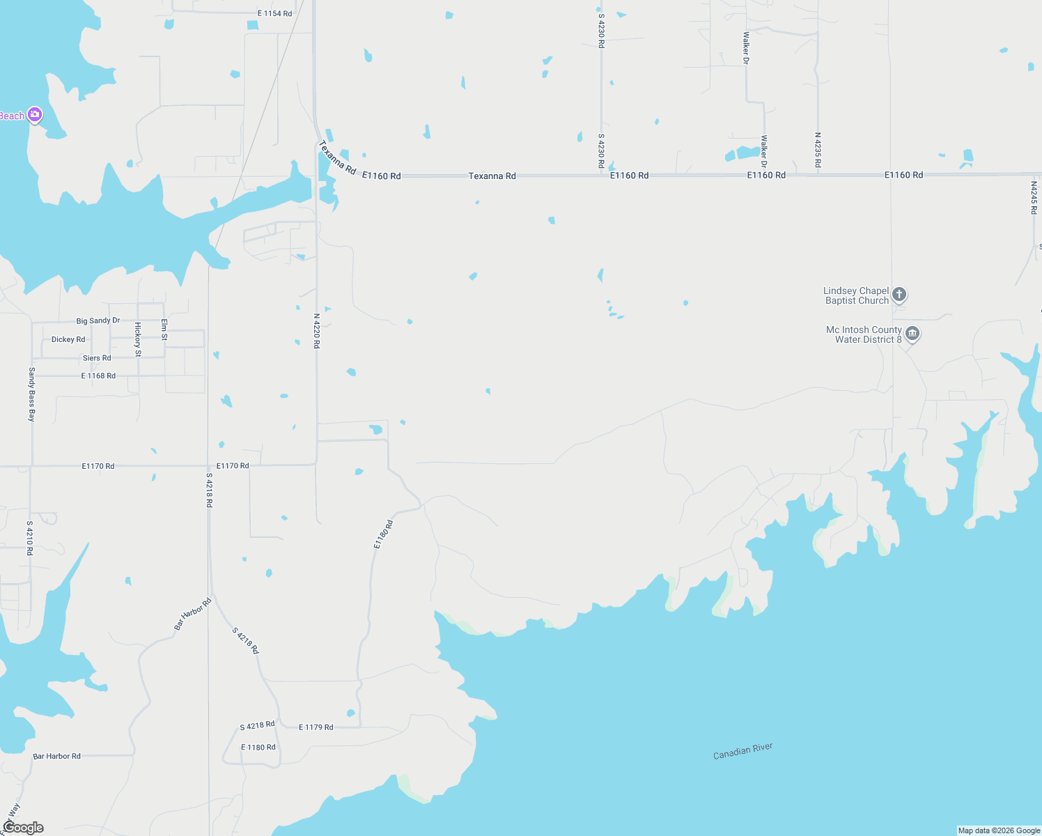 map of restaurants, bars, coffee shops, grocery stores, and more near in Texanna
