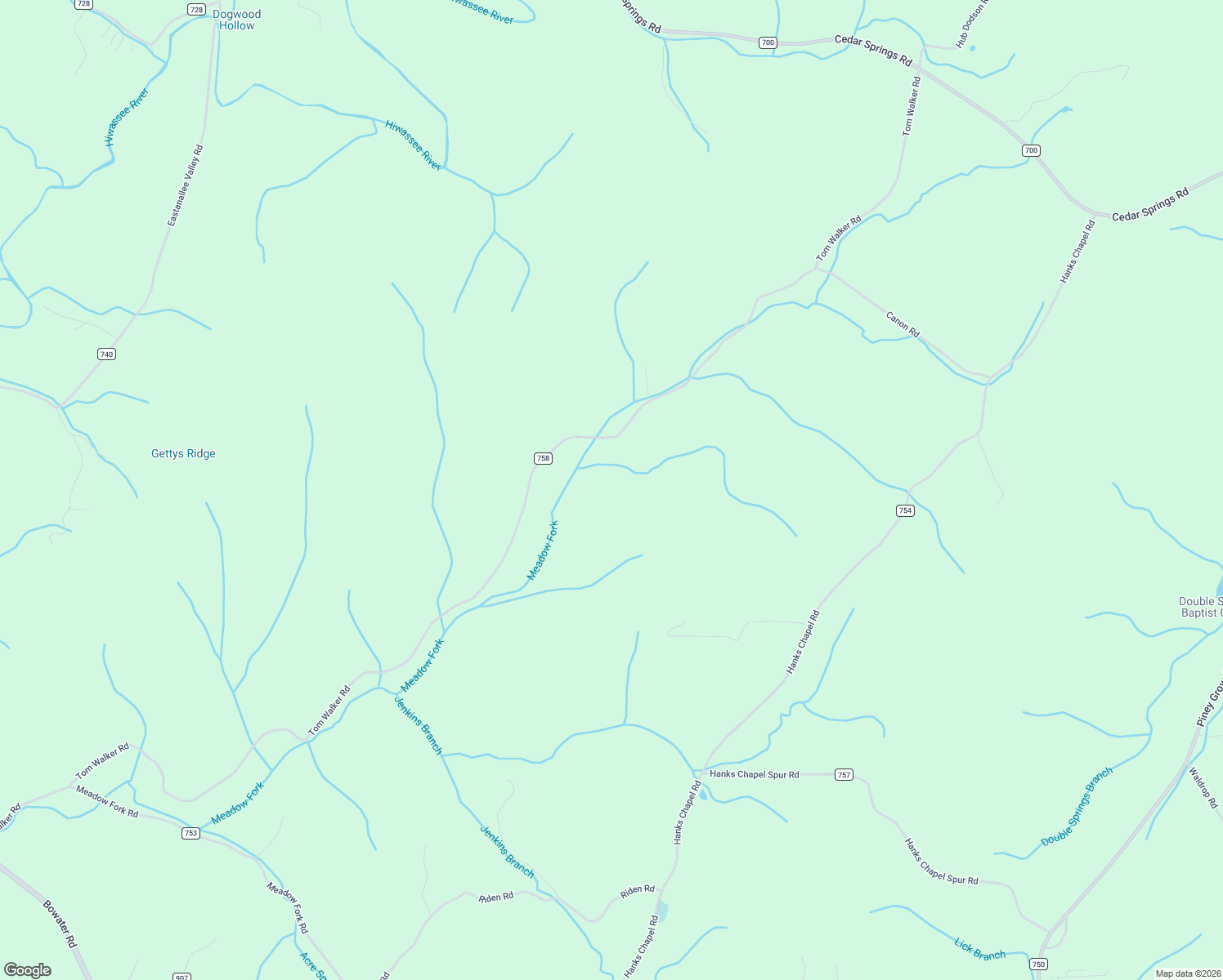 map of restaurants, bars, coffee shops, grocery stores, and more near 397 County Road 758 in McMinn