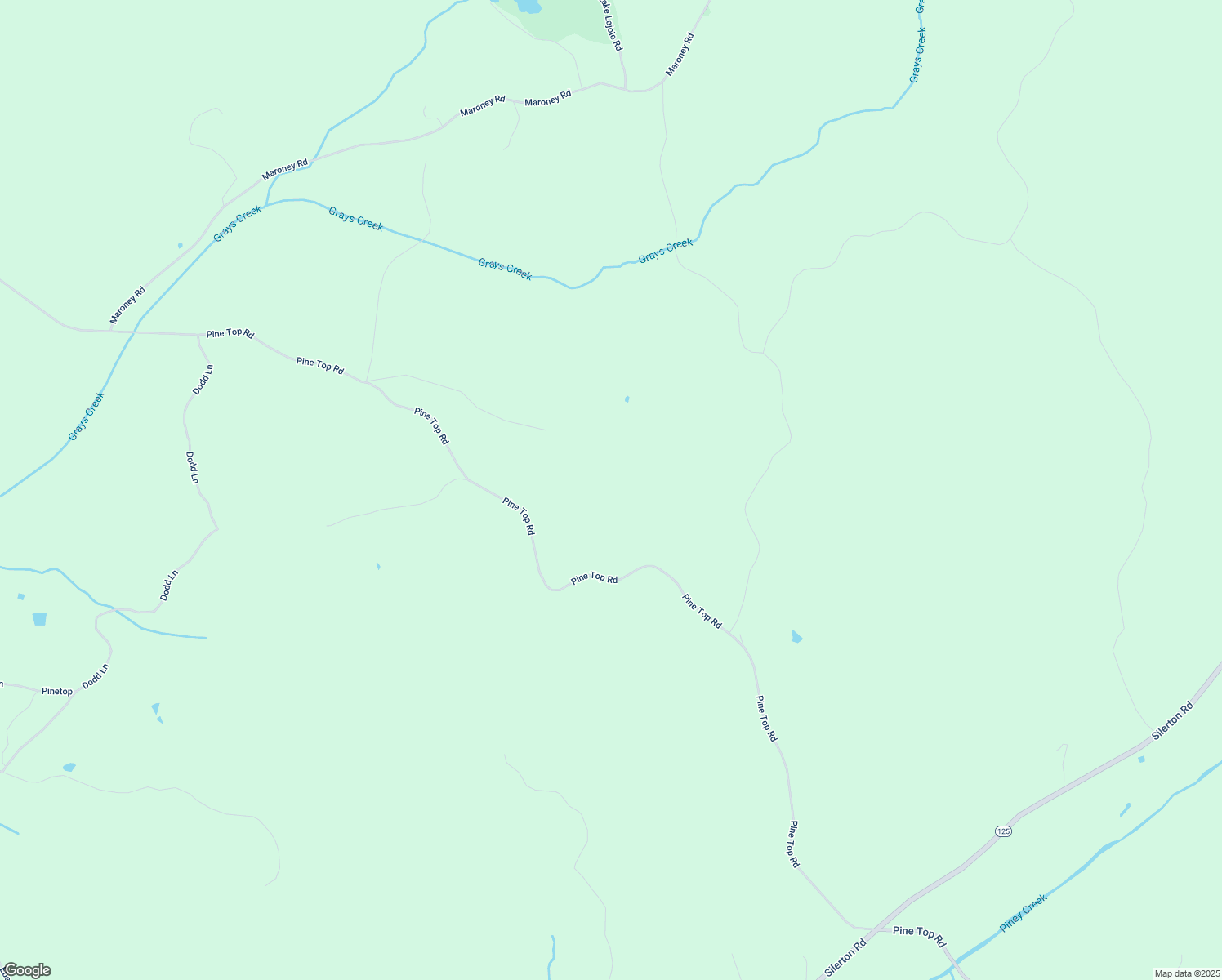 map of restaurants, bars, coffee shops, grocery stores, and more near 3020 Pine Top Road in Toone
