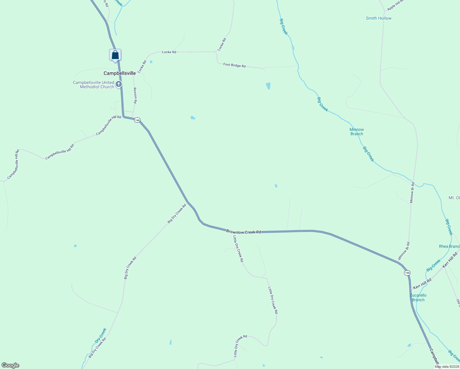 map of restaurants, bars, coffee shops, grocery stores, and more near 9009 Campbellsville Road in Pulaski