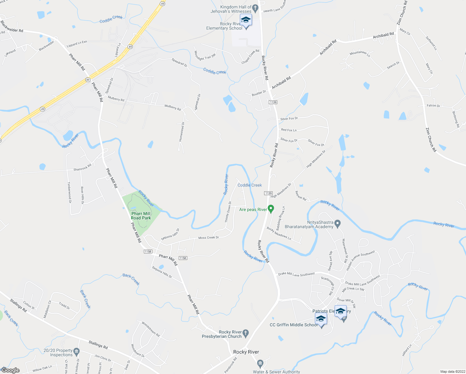 map of restaurants, bars, coffee shops, grocery stores, and more near 6636 Thistle Down Dr in Harrisburg