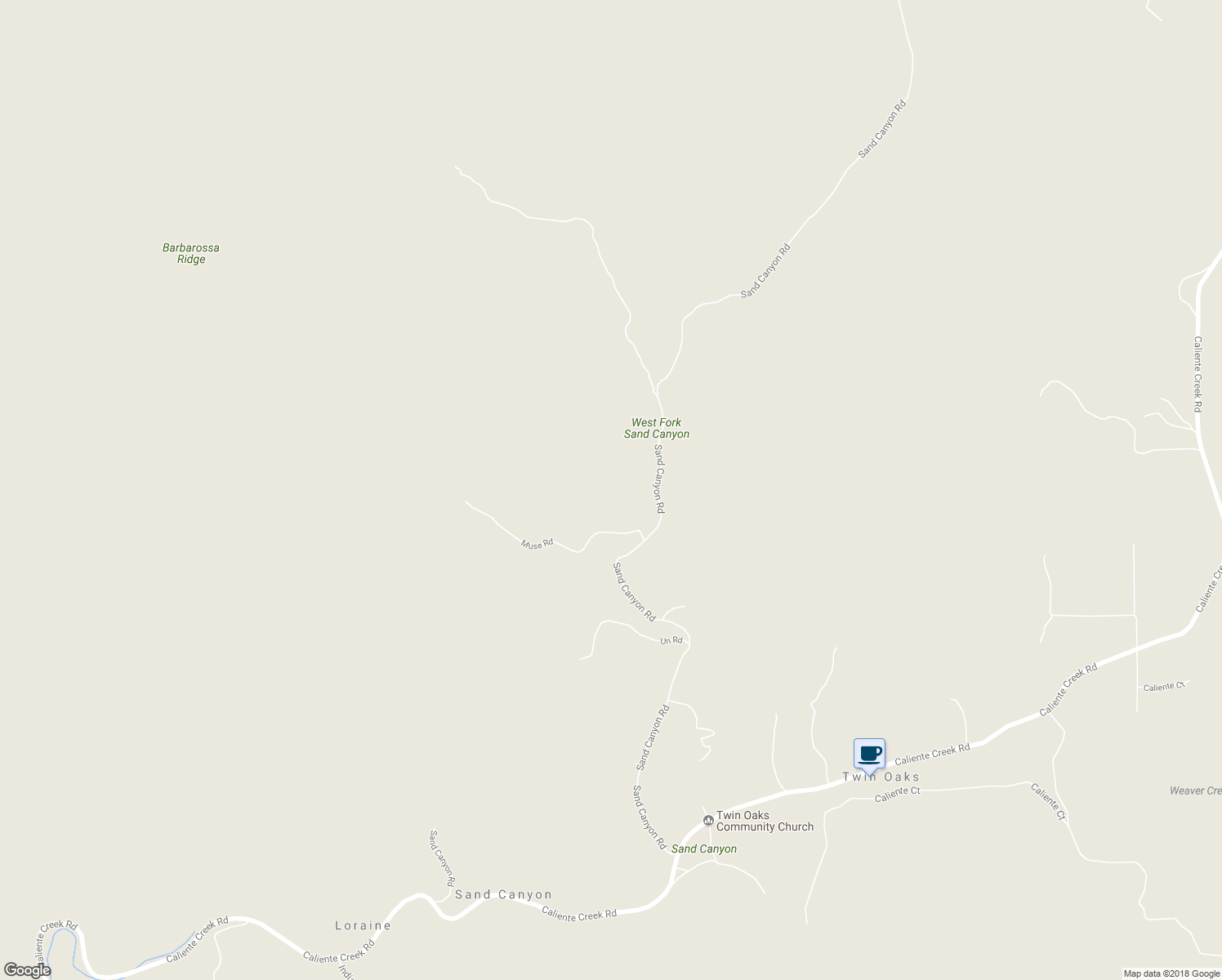 map of restaurants, bars, coffee shops, grocery stores, and more near 34707 Sand Canyon Road in Kern County