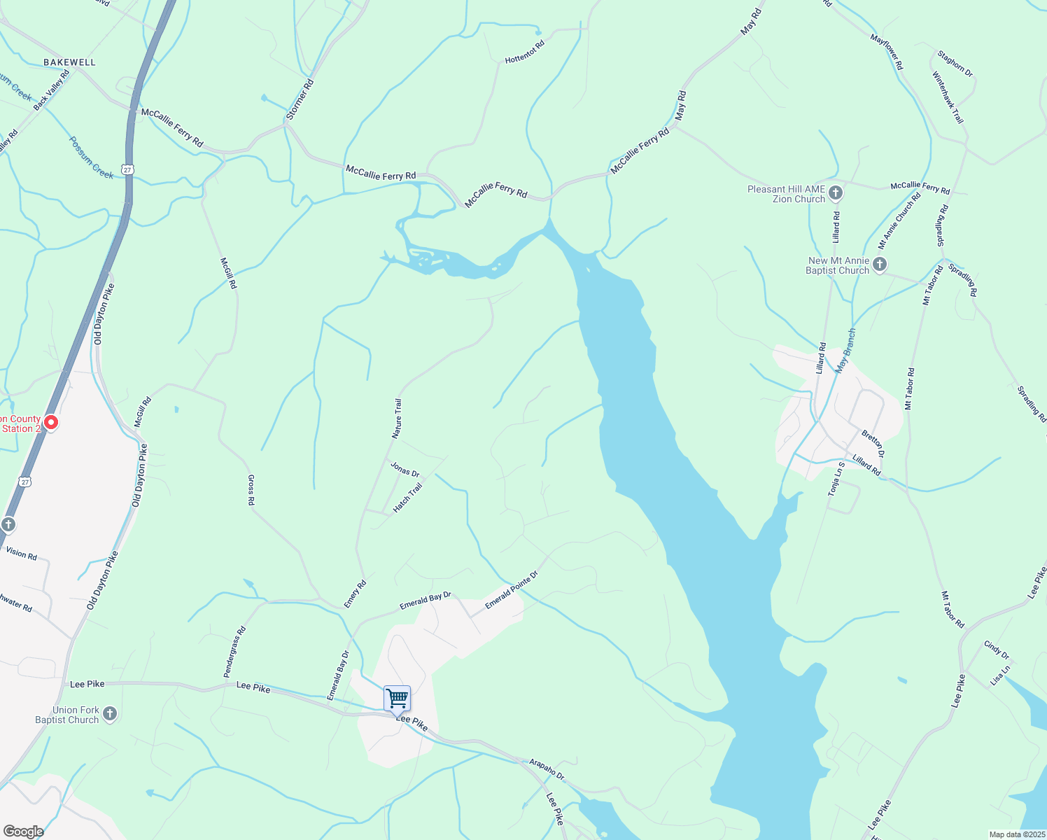 map of restaurants, bars, coffee shops, grocery stores, and more near 13210 Blakeslee Drive in Soddy-Daisy