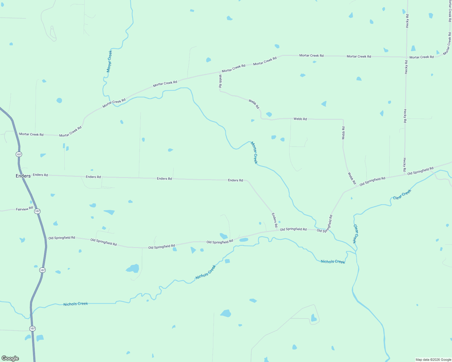 map of restaurants, bars, coffee shops, grocery stores, and more near 1 Enders Road in Quitman