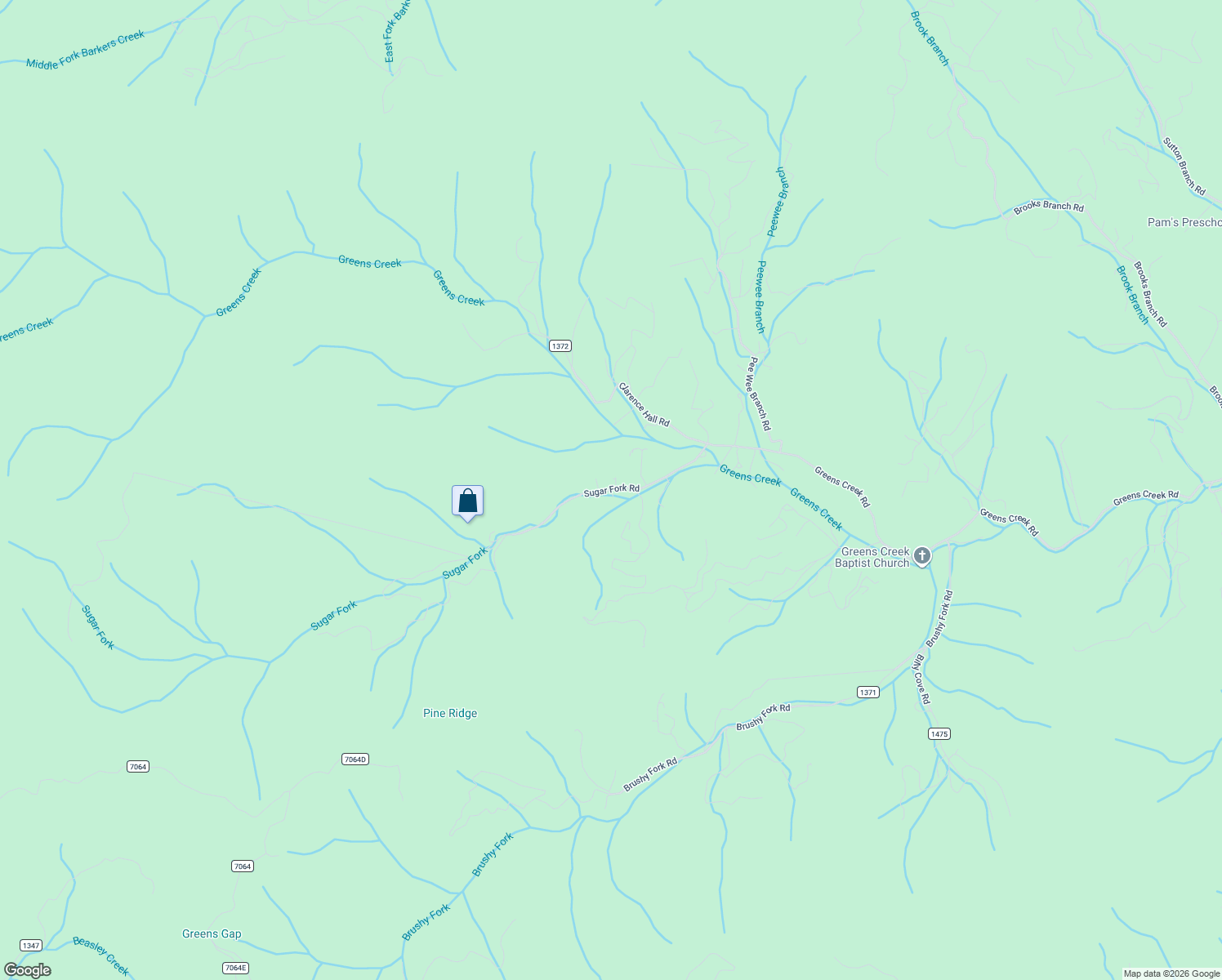 map of restaurants, bars, coffee shops, grocery stores, and more near 323 Sugar Fork Road in Sylva