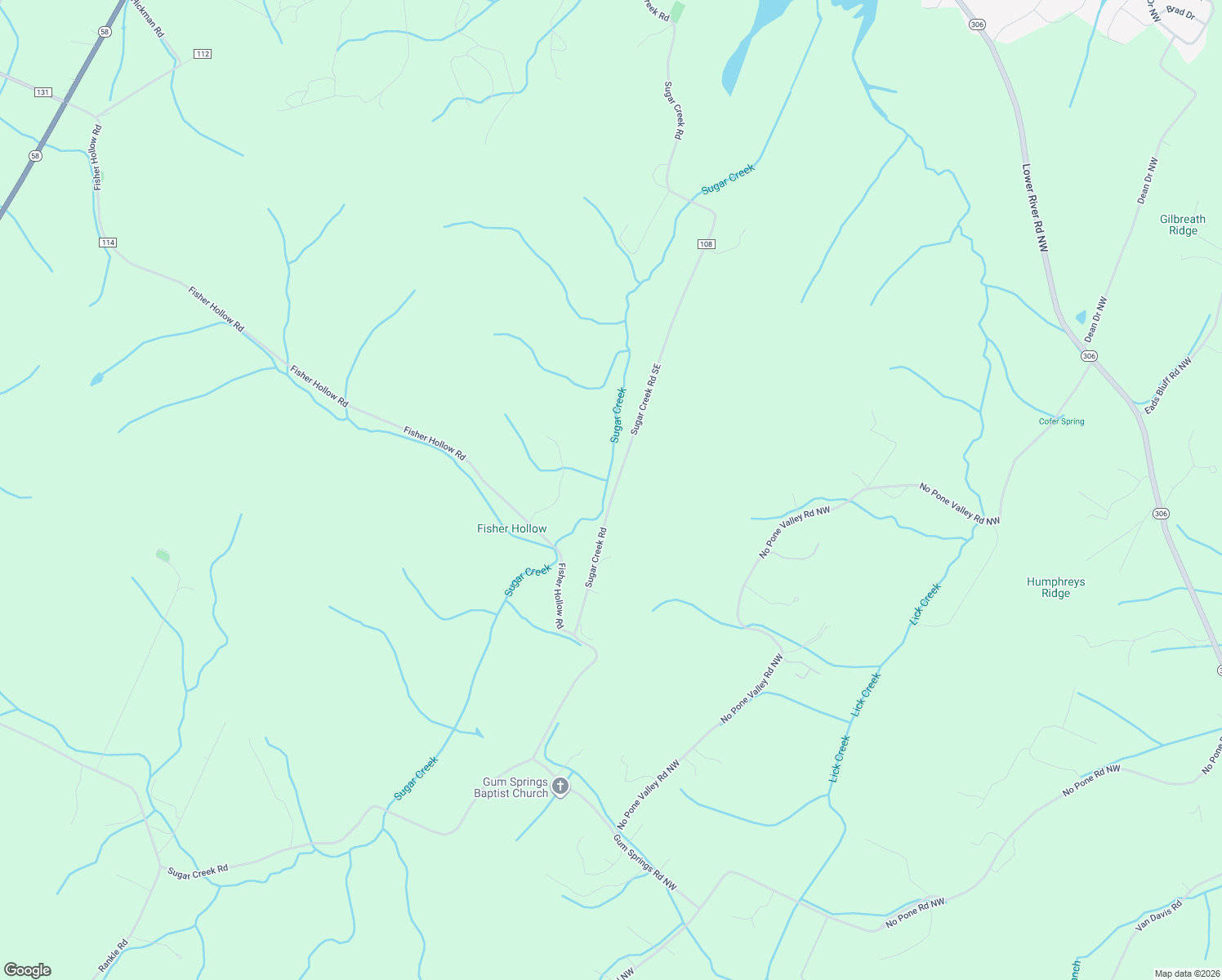 map of restaurants, bars, coffee shops, grocery stores, and more near 2051 Sugar Creek Road Southeast in Georgetown