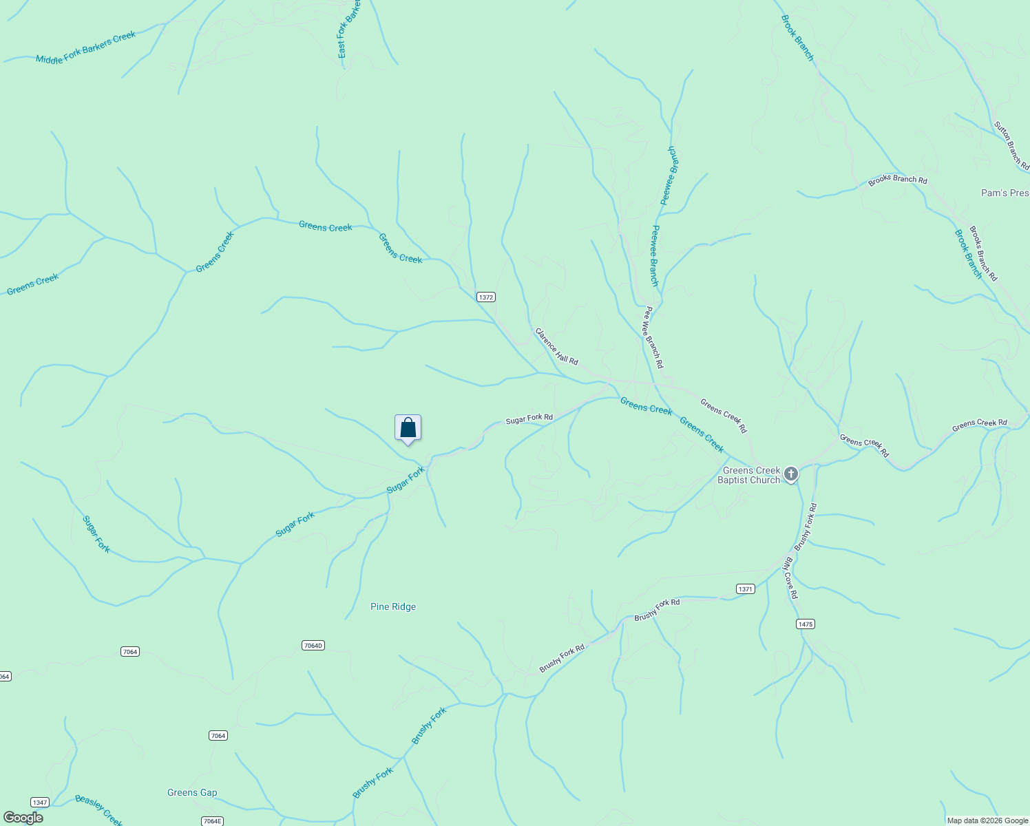 map of restaurants, bars, coffee shops, grocery stores, and more near 362 Sugar Fork Road in Sylva