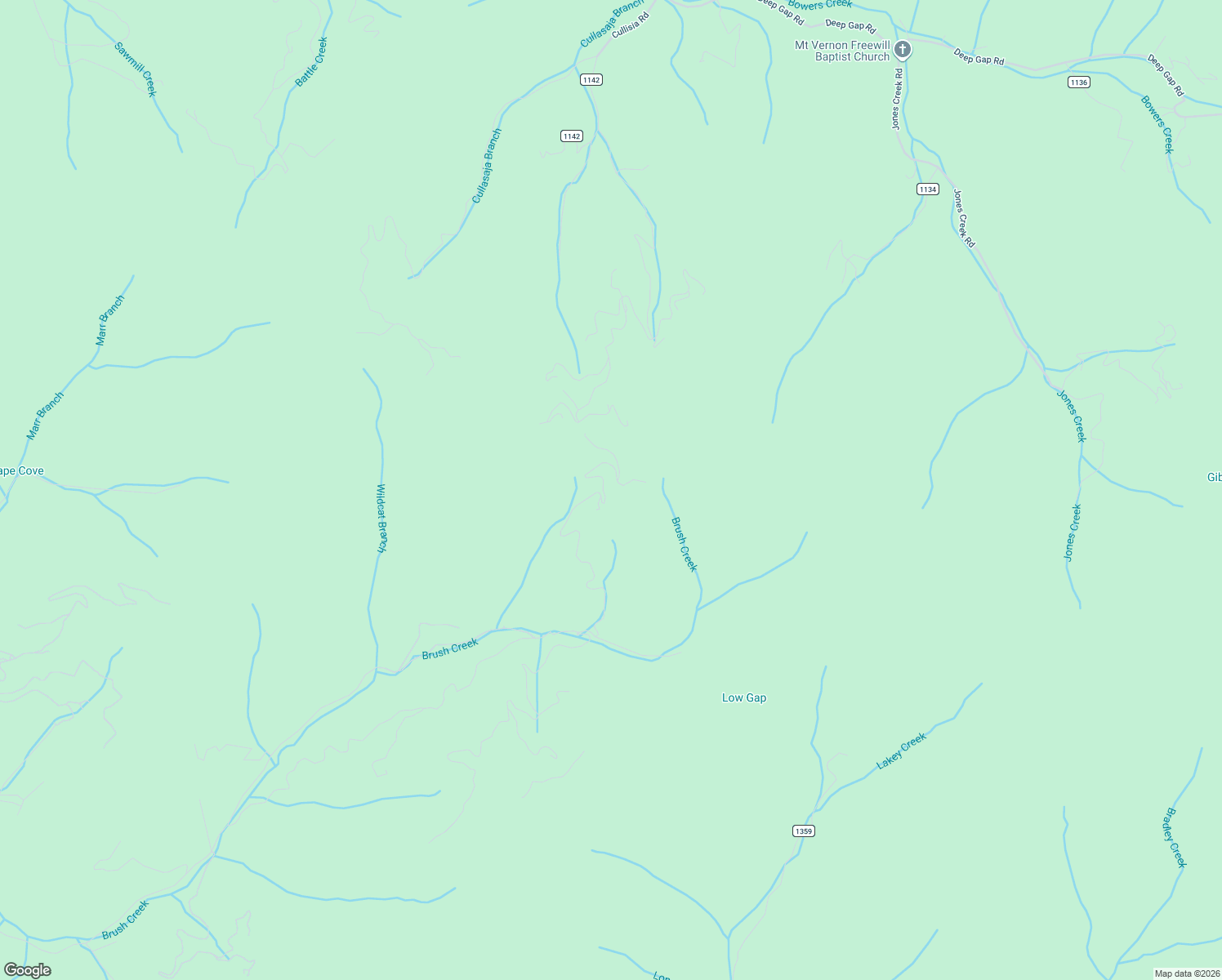 map of restaurants, bars, coffee shops, grocery stores, and more near 1120 Grizzly Ridge in Bryson City